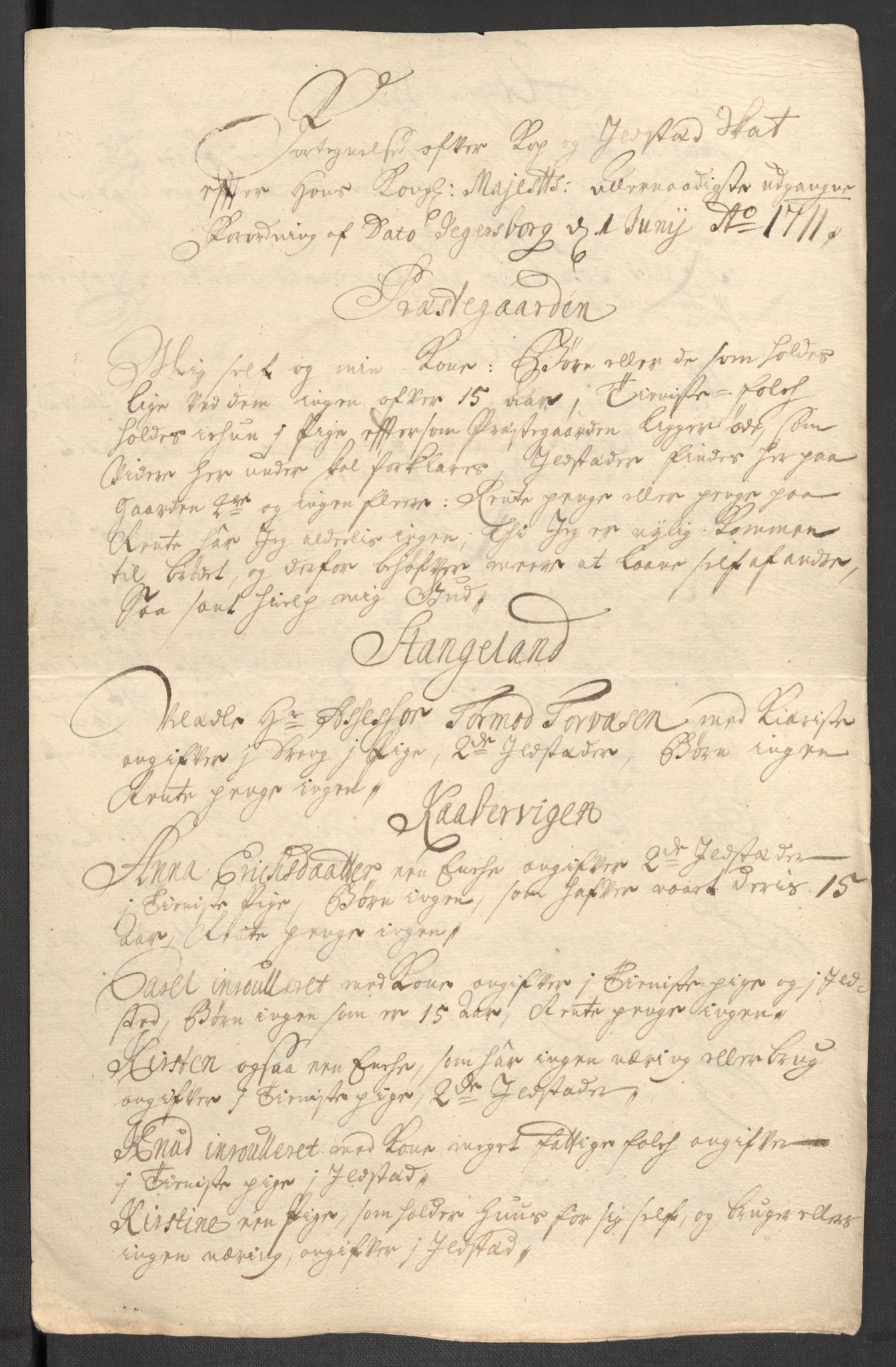 Rentekammeret inntil 1814, Reviderte regnskaper, Fogderegnskap, AV/RA-EA-4092/R47/L2864: Fogderegnskap Ryfylke, 1711, s. 120