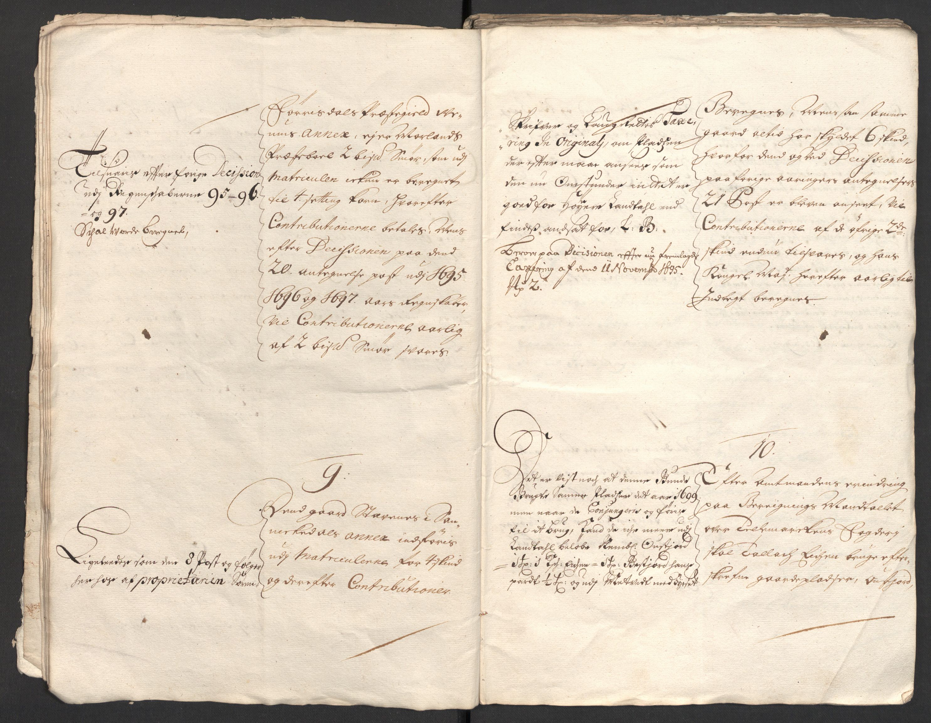 Rentekammeret inntil 1814, Reviderte regnskaper, Fogderegnskap, AV/RA-EA-4092/R36/L2102: Fogderegnskap Øvre og Nedre Telemark og Bamble, 1699, s. 9