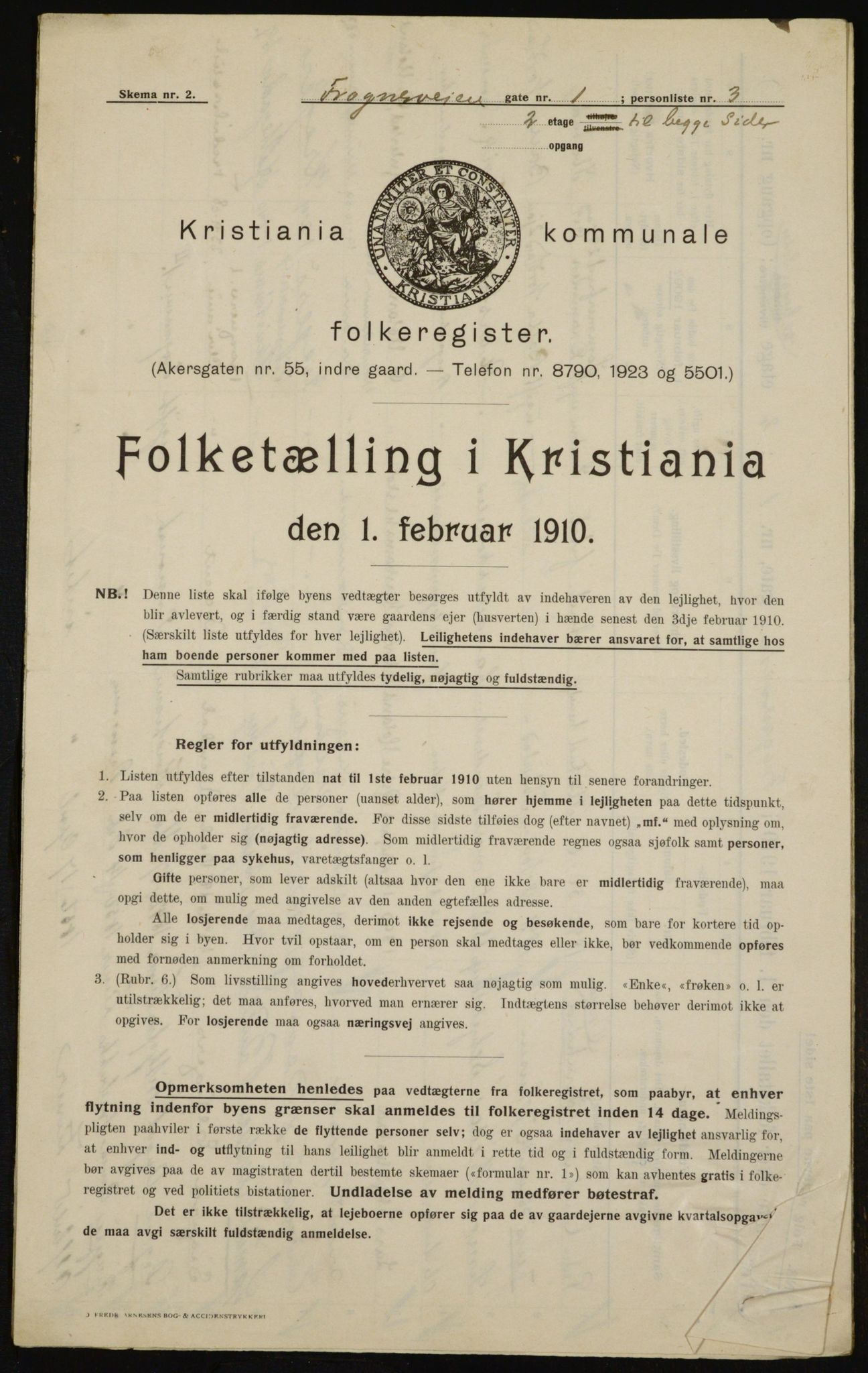 OBA, Kommunal folketelling 1.2.1910 for Kristiania, 1910, s. 25353