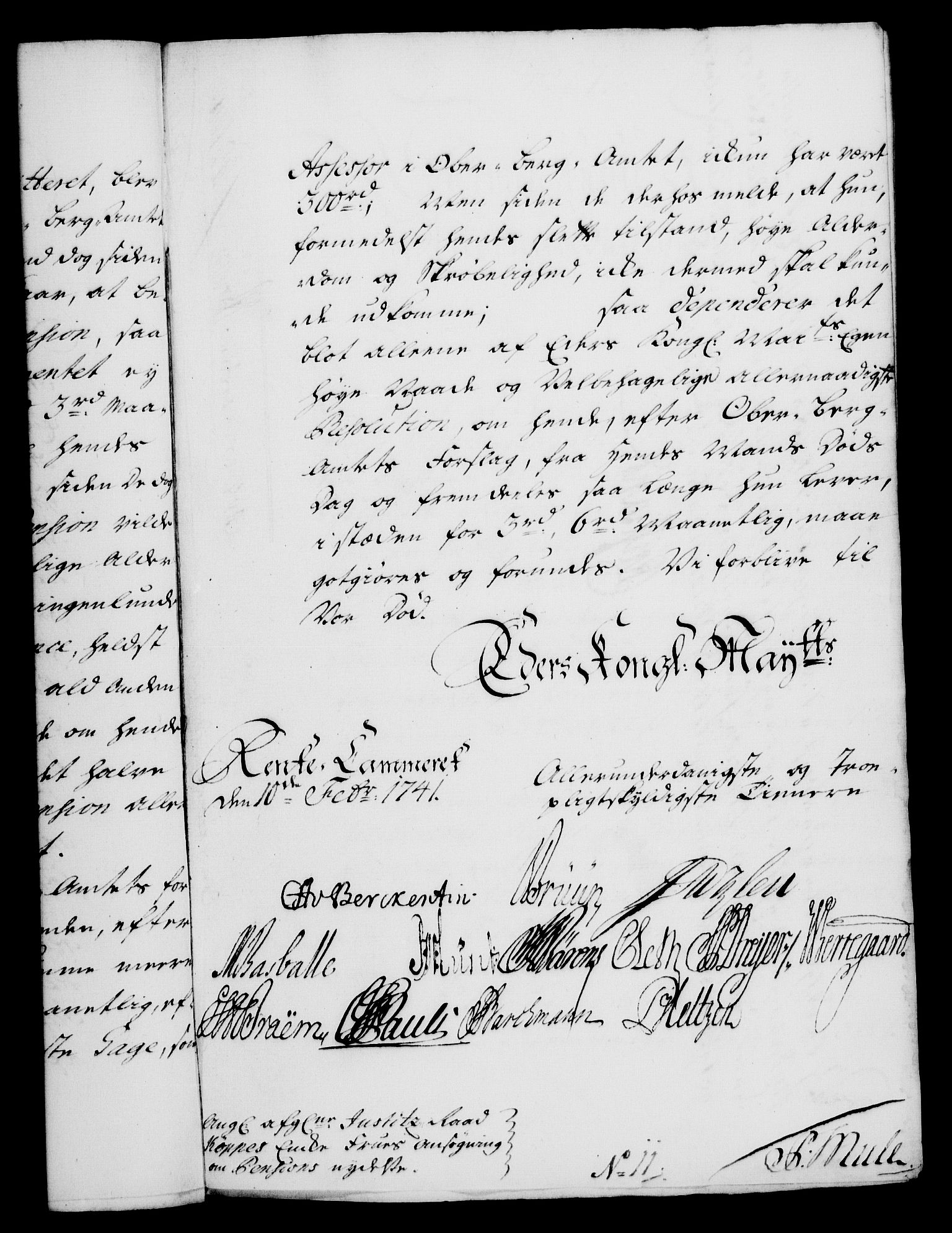 Rentekammeret, Kammerkanselliet, RA/EA-3111/G/Gf/Gfa/L0024: Norsk relasjons- og resolusjonsprotokoll (merket RK 52.24), 1741, s. 165