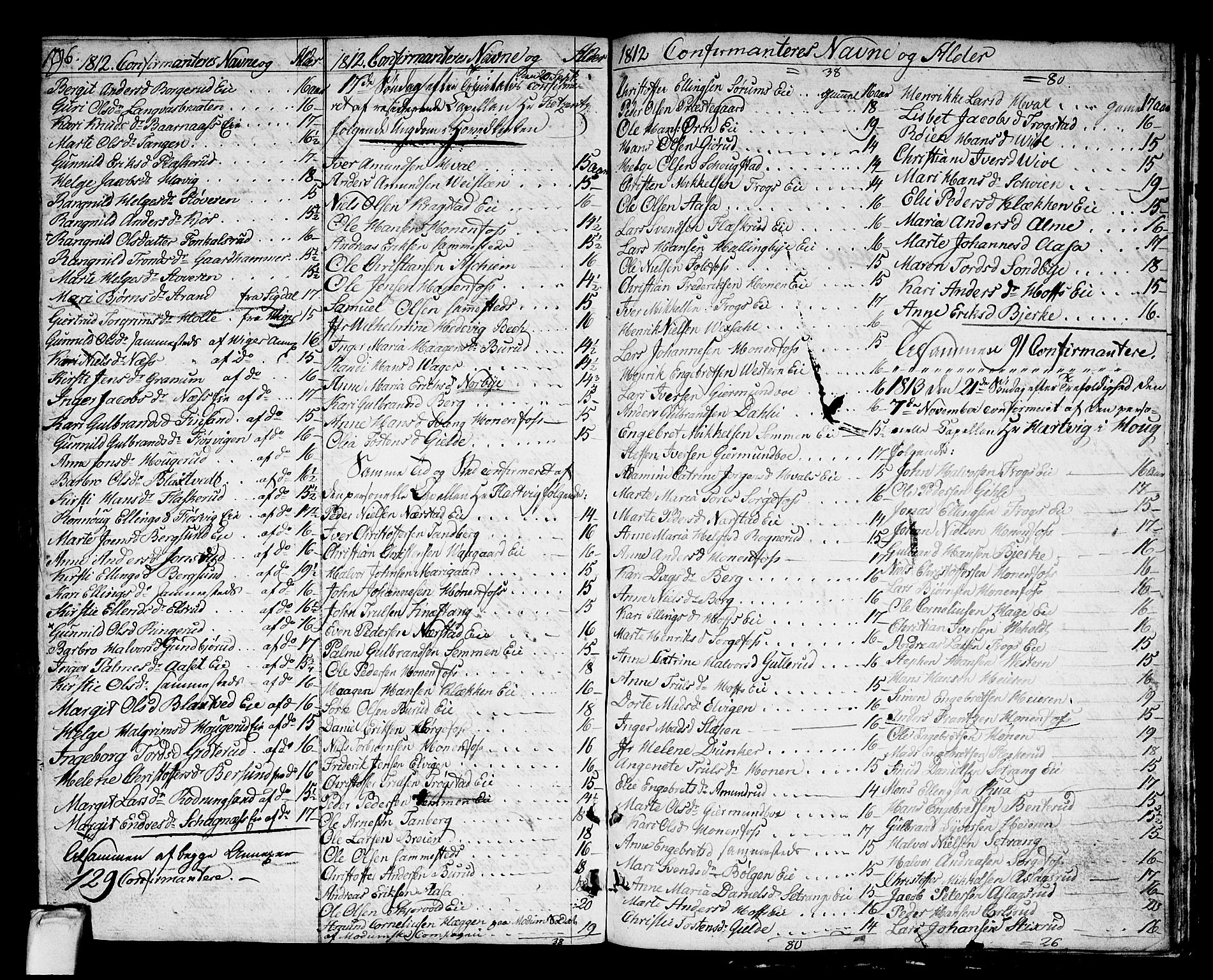 Norderhov kirkebøker, AV/SAKO-A-237/F/Fa/L0007: Ministerialbok nr. 7, 1812-1814, s. 196