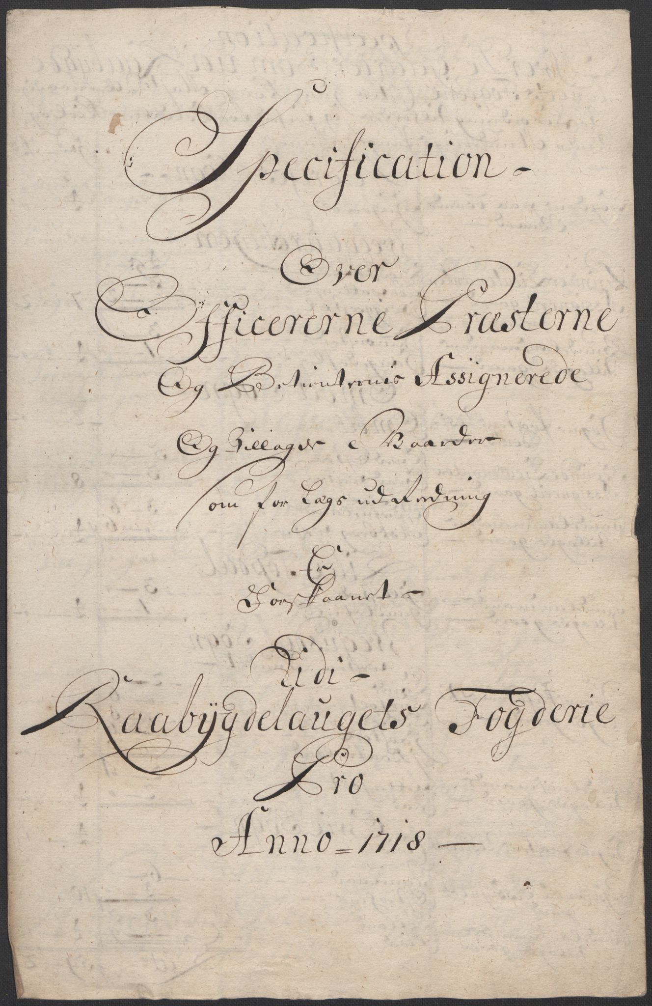Rentekammeret inntil 1814, Reviderte regnskaper, Fogderegnskap, RA/EA-4092/R40/L2453: Fogderegnskap Råbyggelag, 1718-1719, s. 17