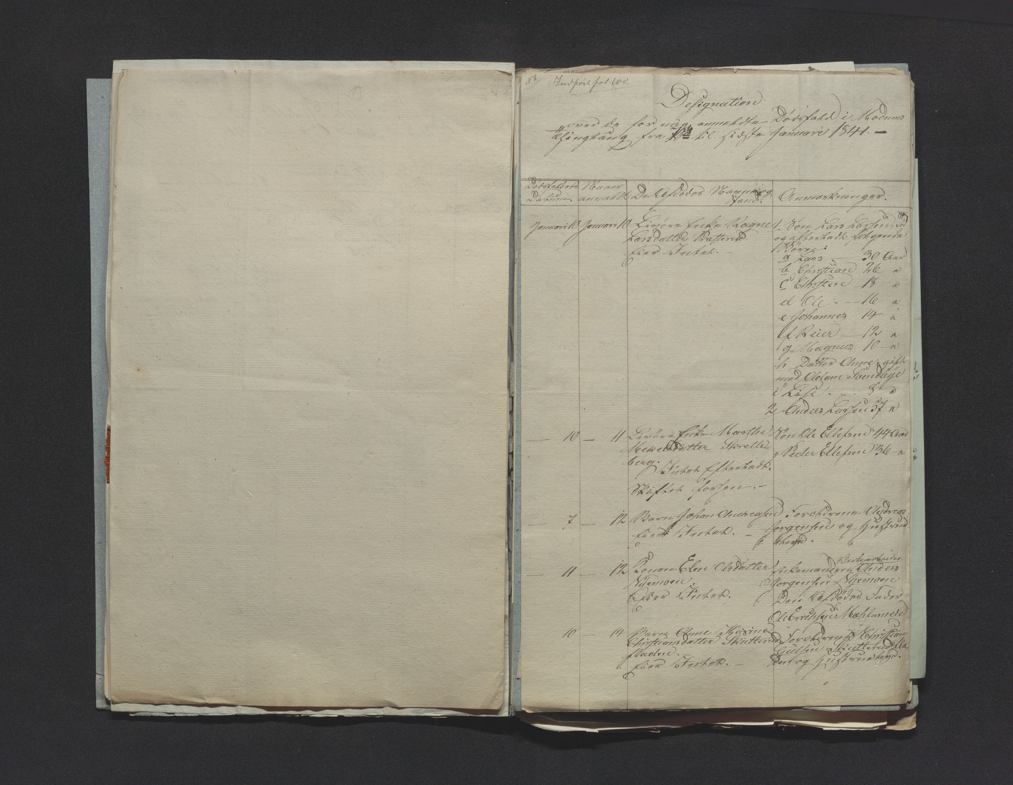 Eiker, Modum og Sigdal sorenskriveri, AV/SAKO-A-123/H/Ha/Hab/L0006: Dødsfallsmeldinger, 1841-1845