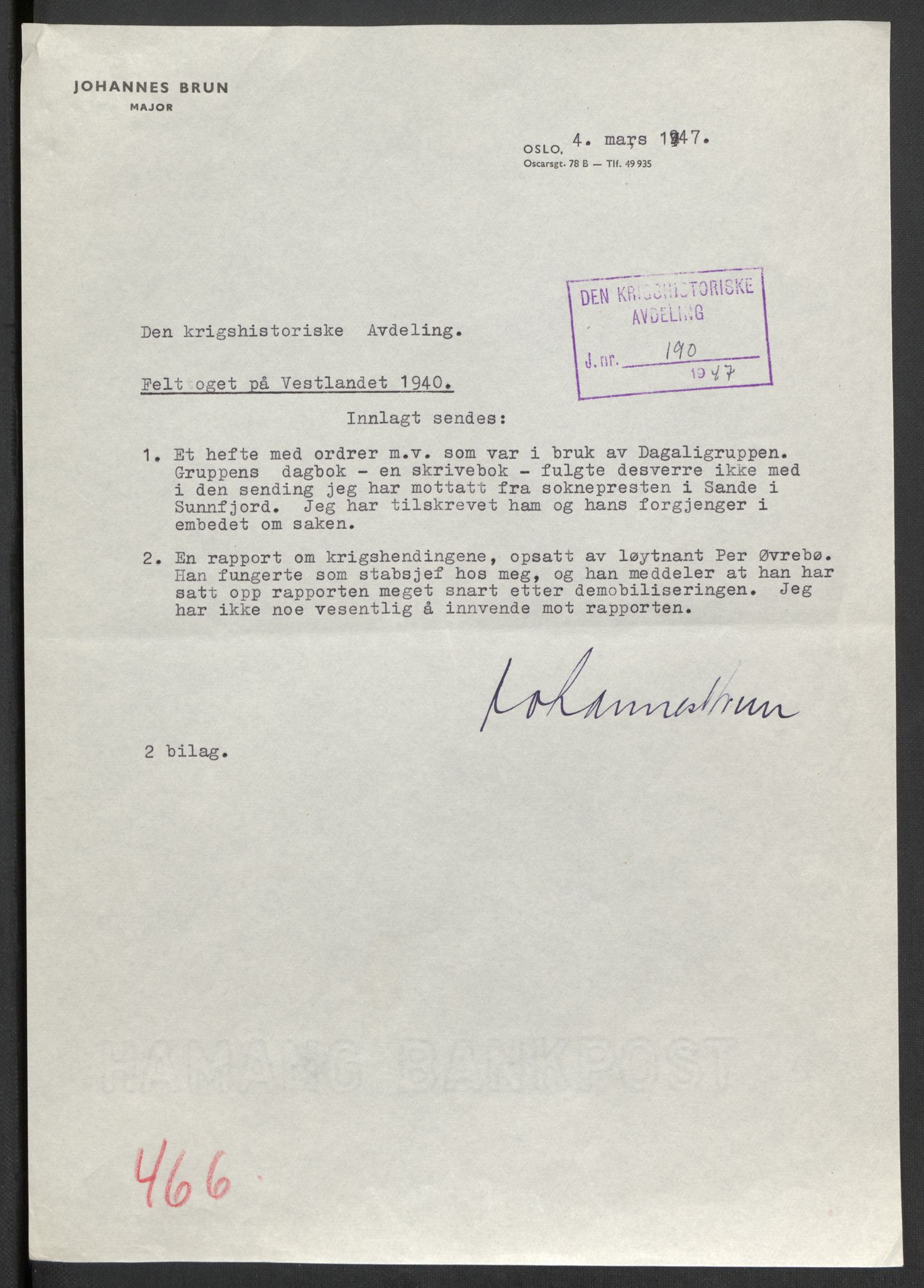 Forsvaret, Forsvarets krigshistoriske avdeling, AV/RA-RAFA-2017/Y/Yb/L0108: II-C-11-466-499  -  4. Divisjon., 1940, s. 140