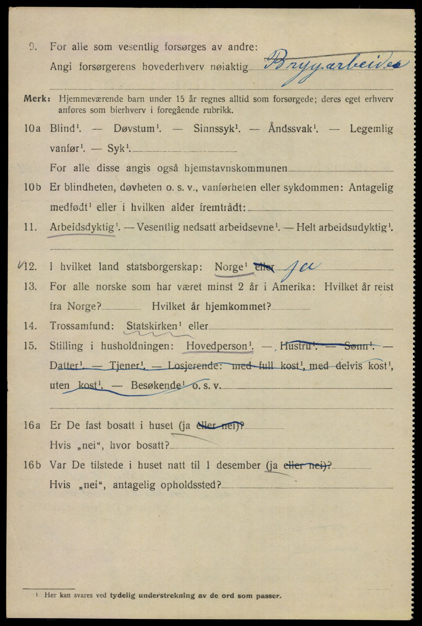 SAO, Folketelling 1920 for 0301 Kristiania kjøpstad, 1920, s. 155850