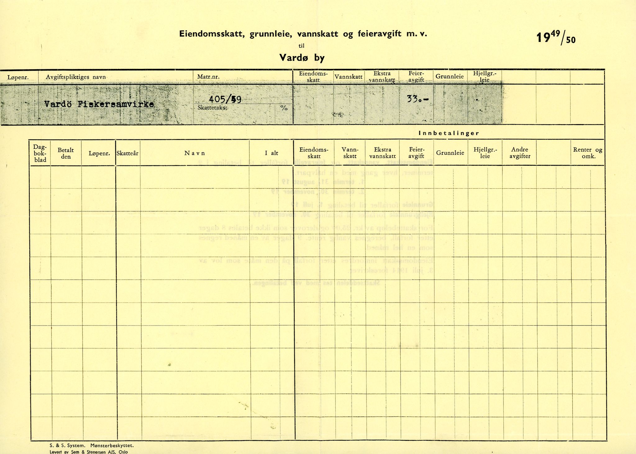 Vardø Fiskersamvirkelag, VAMU/A-0037/D/Da/L0008: Korrespondanse Tr-År, 1947-1950