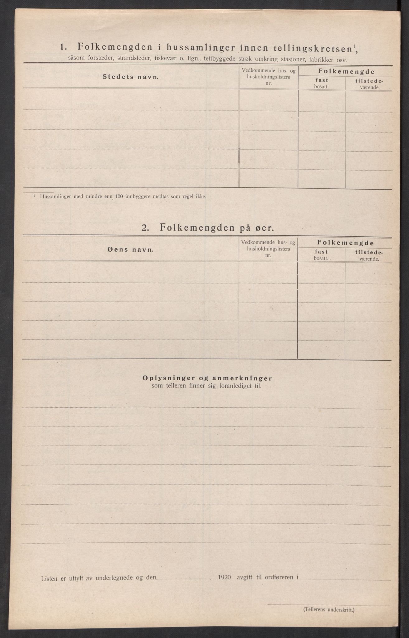 SAK, Folketelling 1920 for 1043 Nes herred, 1920, s. 40