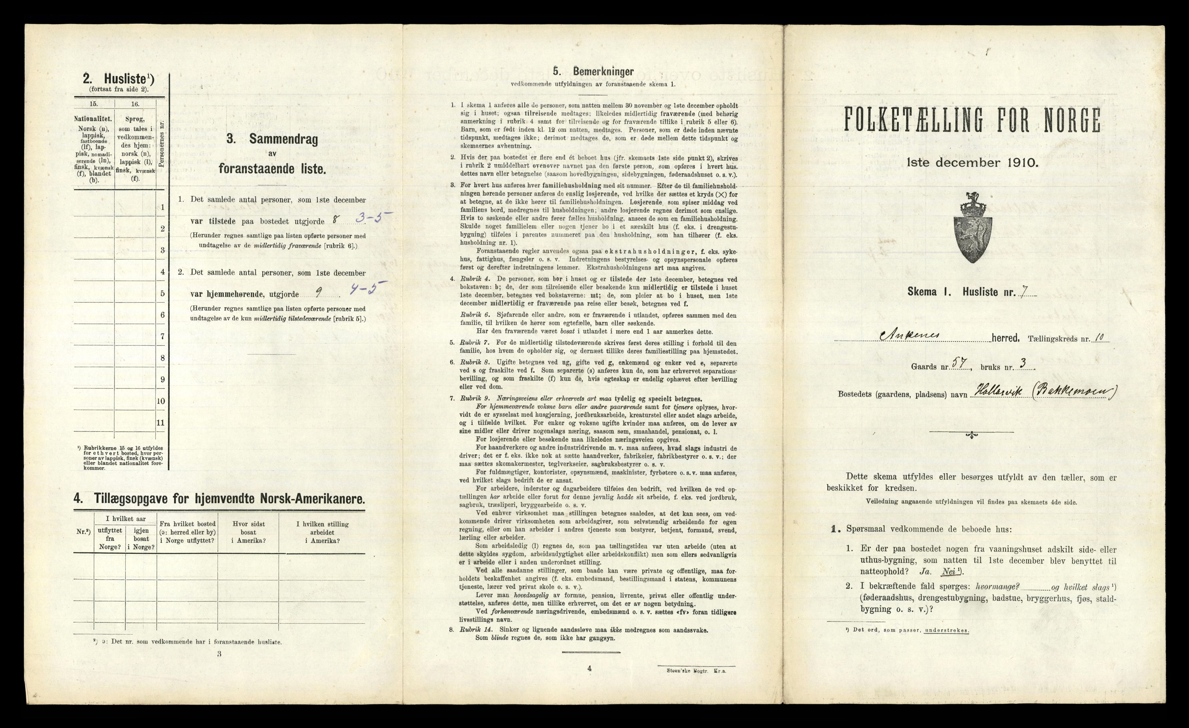 RA, Folketelling 1910 for 1855 Ankenes herred, 1910, s. 757