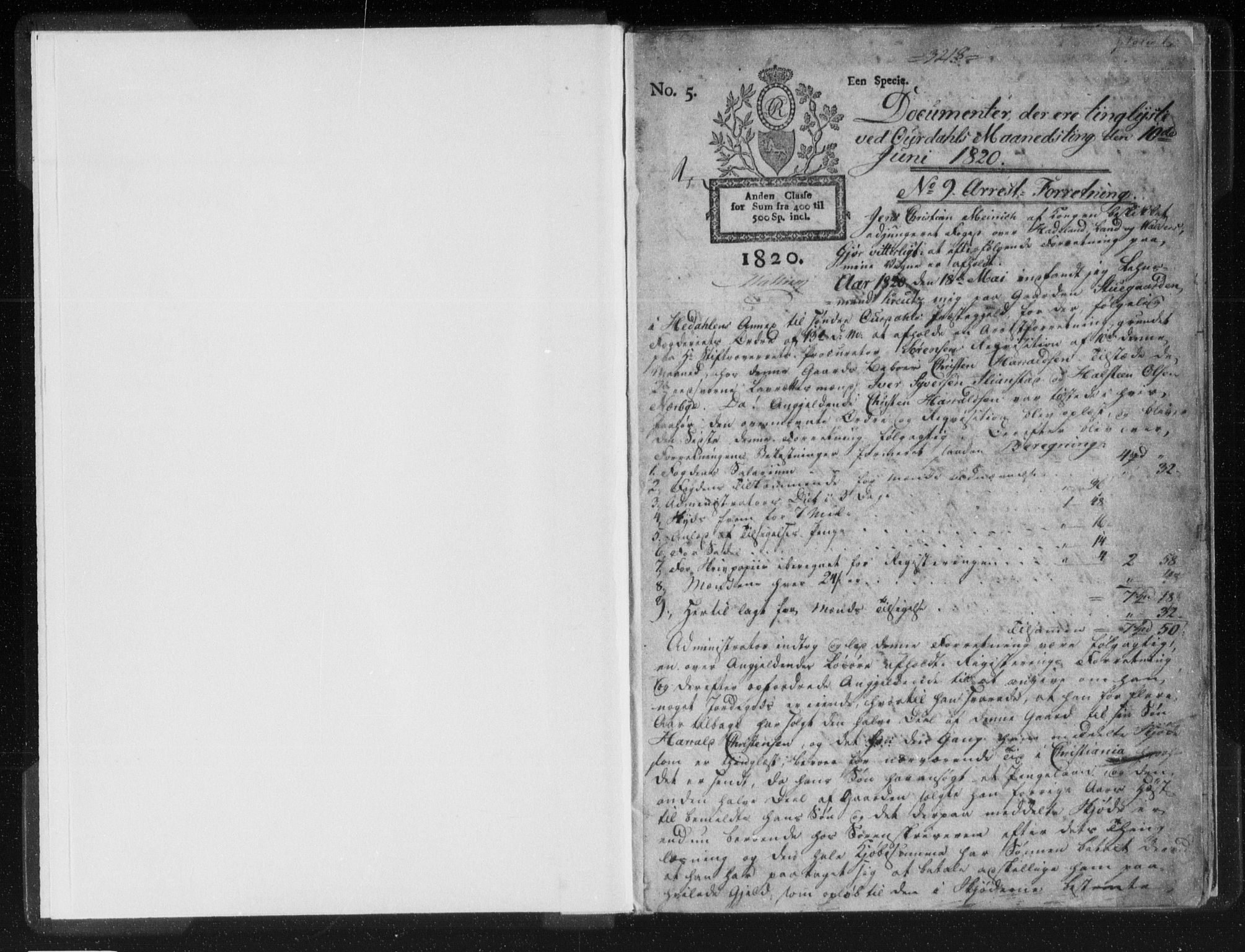 Valdres sorenskriveri, AV/SAH-TING-016/H/Hb/Hba/L0004: Pantebok nr. 4a, 1820-1824, s. 1