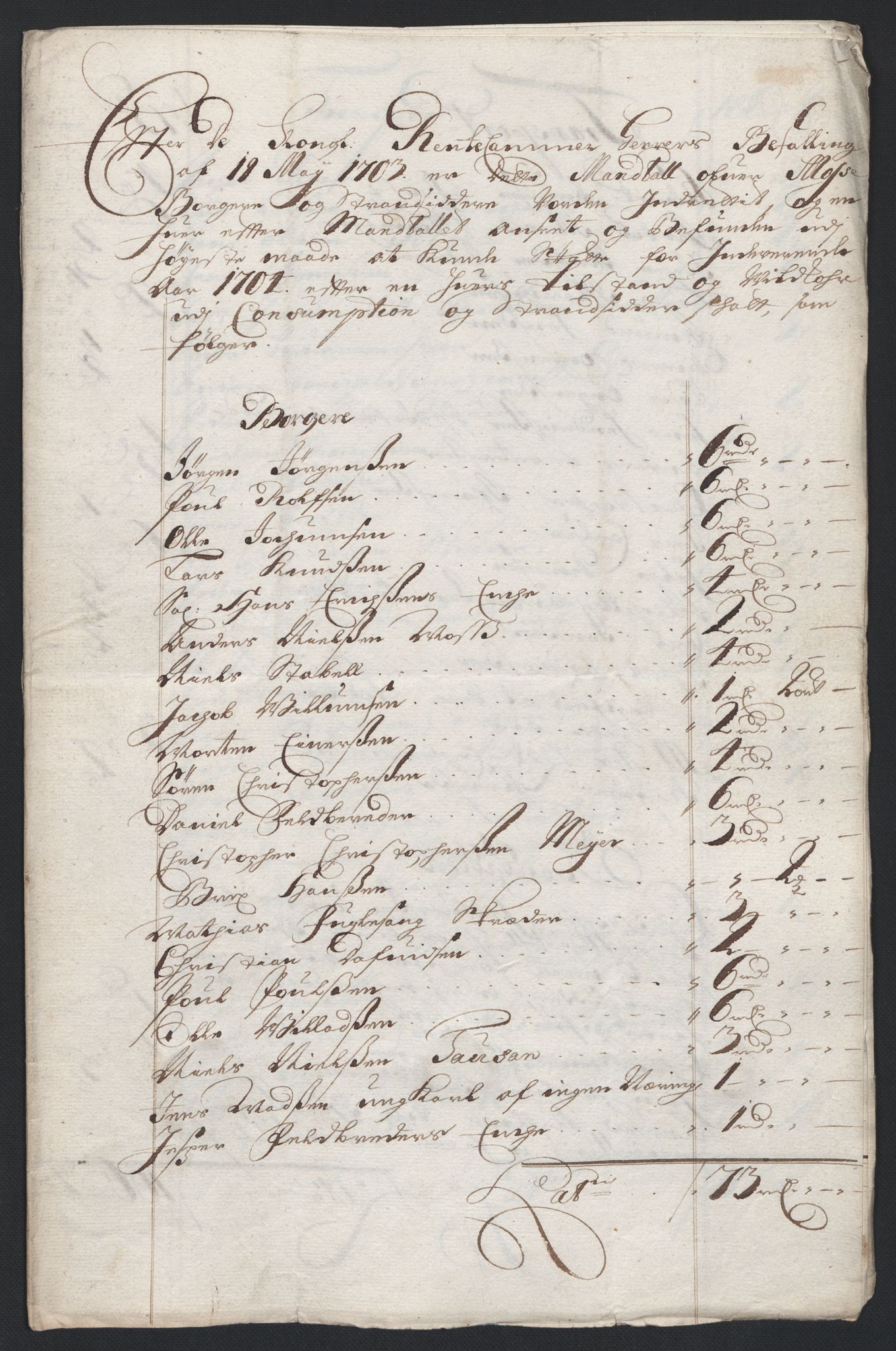 Rentekammeret inntil 1814, Reviderte regnskaper, Fogderegnskap, RA/EA-4092/R04/L0132: Fogderegnskap Moss, Onsøy, Tune, Veme og Åbygge, 1703-1704, s. 476