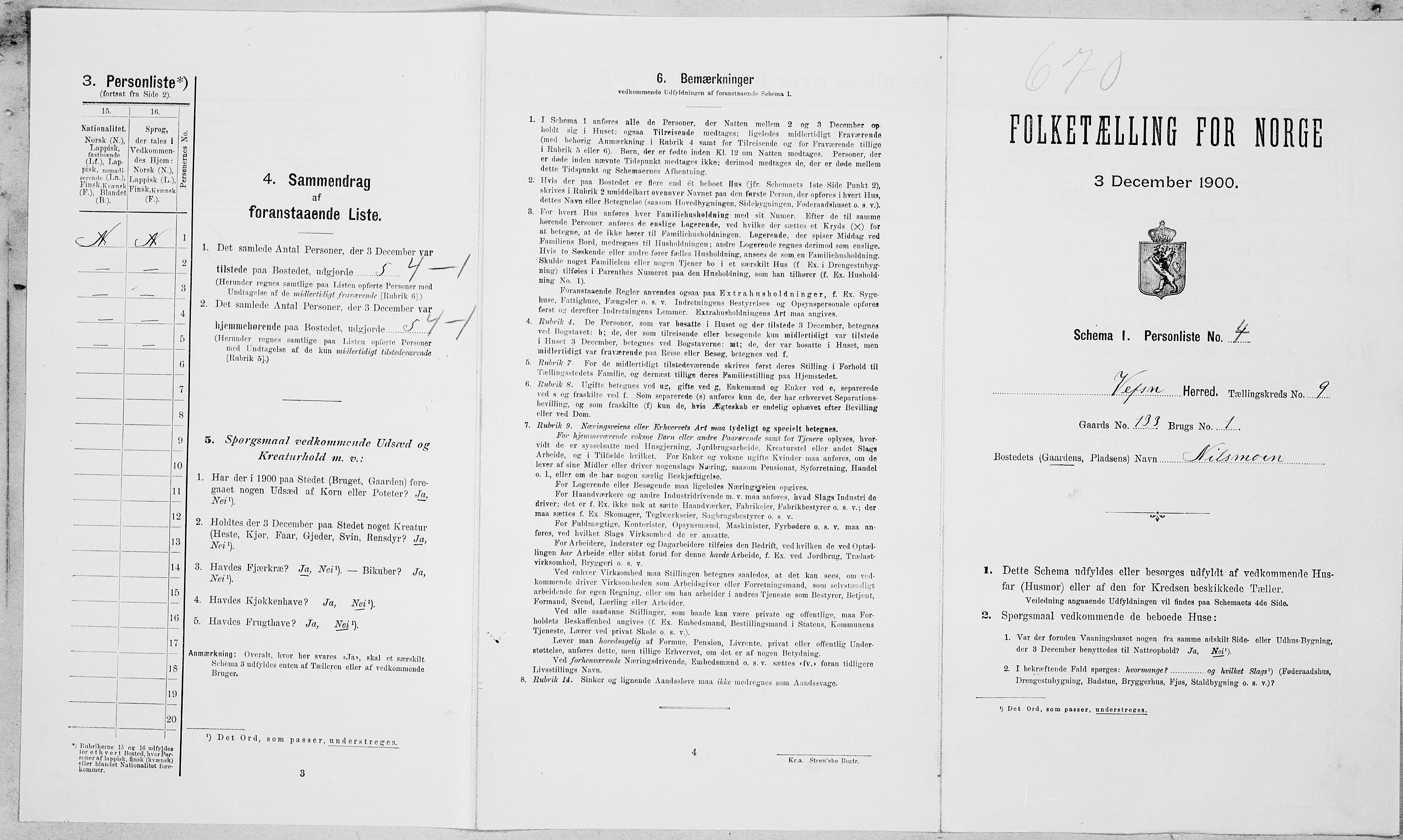 SAT, Folketelling 1900 for 1824 Vefsn herred, 1900, s. 763