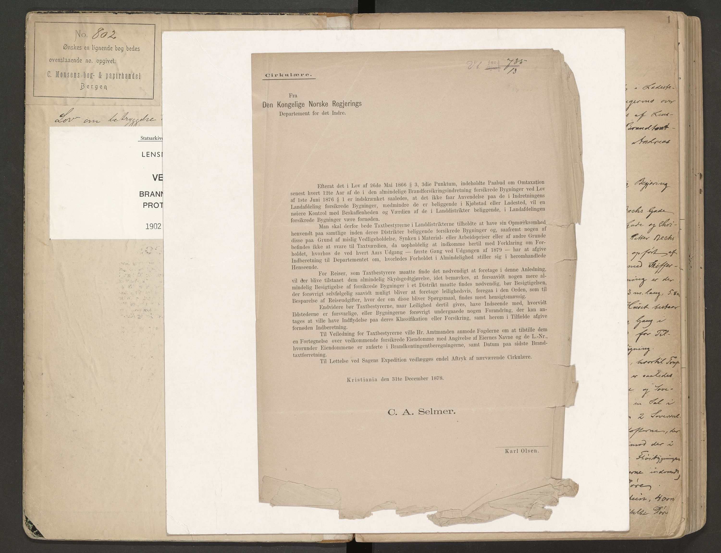 Norges Brannkasse Vefsn, AV/SAT-A-5573/Fa/L0004: Branntakstprotokoll, 1902-1916