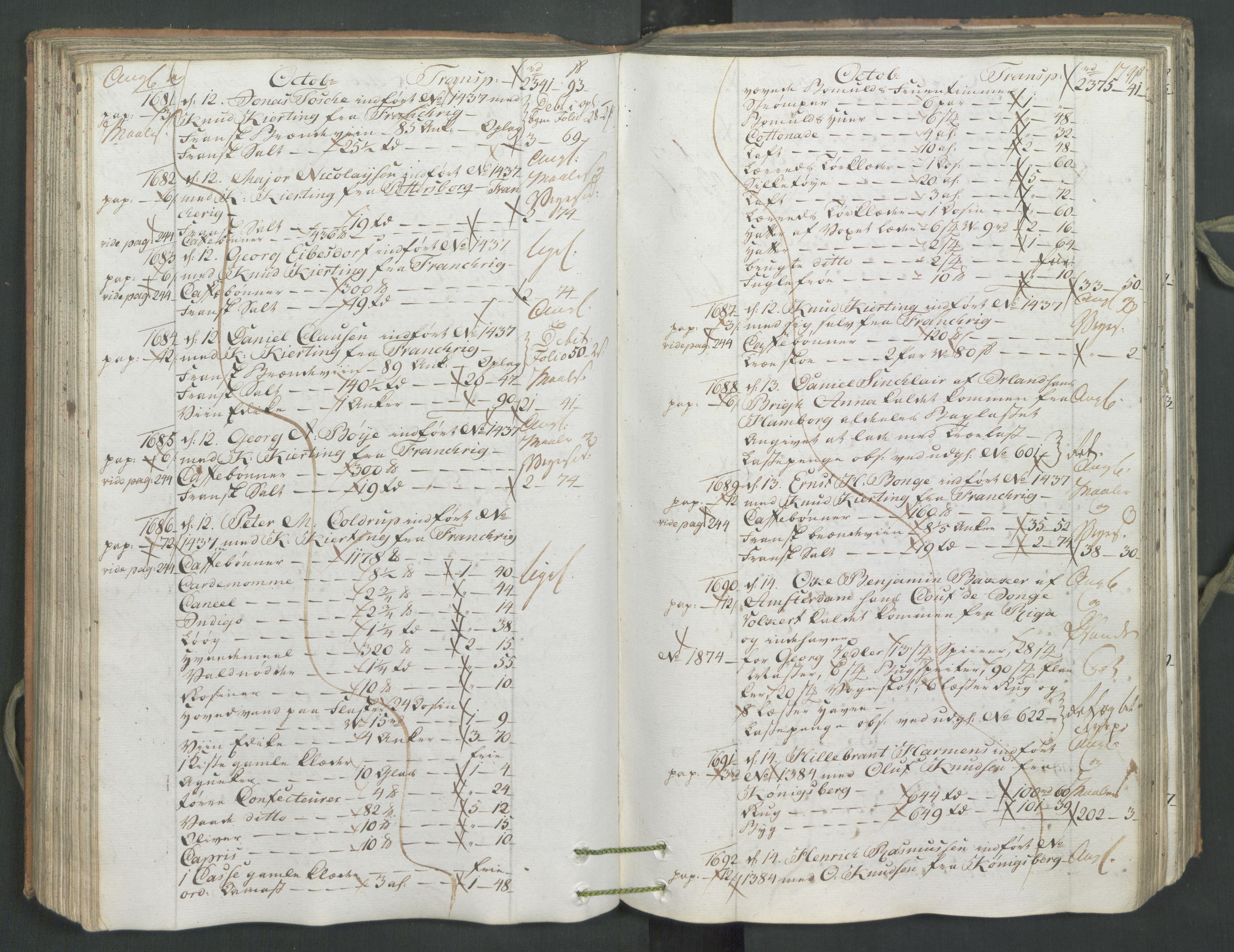 Generaltollkammeret, tollregnskaper, AV/RA-EA-5490/R26/L0222/0001: Tollregnskaper Bergen A / Inngående hovedtollbok, 1786, s. 178b-179a