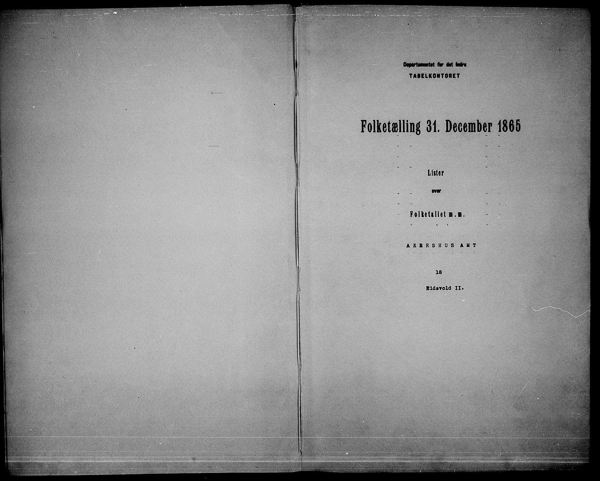 RA, Folketelling 1865 for 0237P Eidsvoll prestegjeld, 1865, s. 169