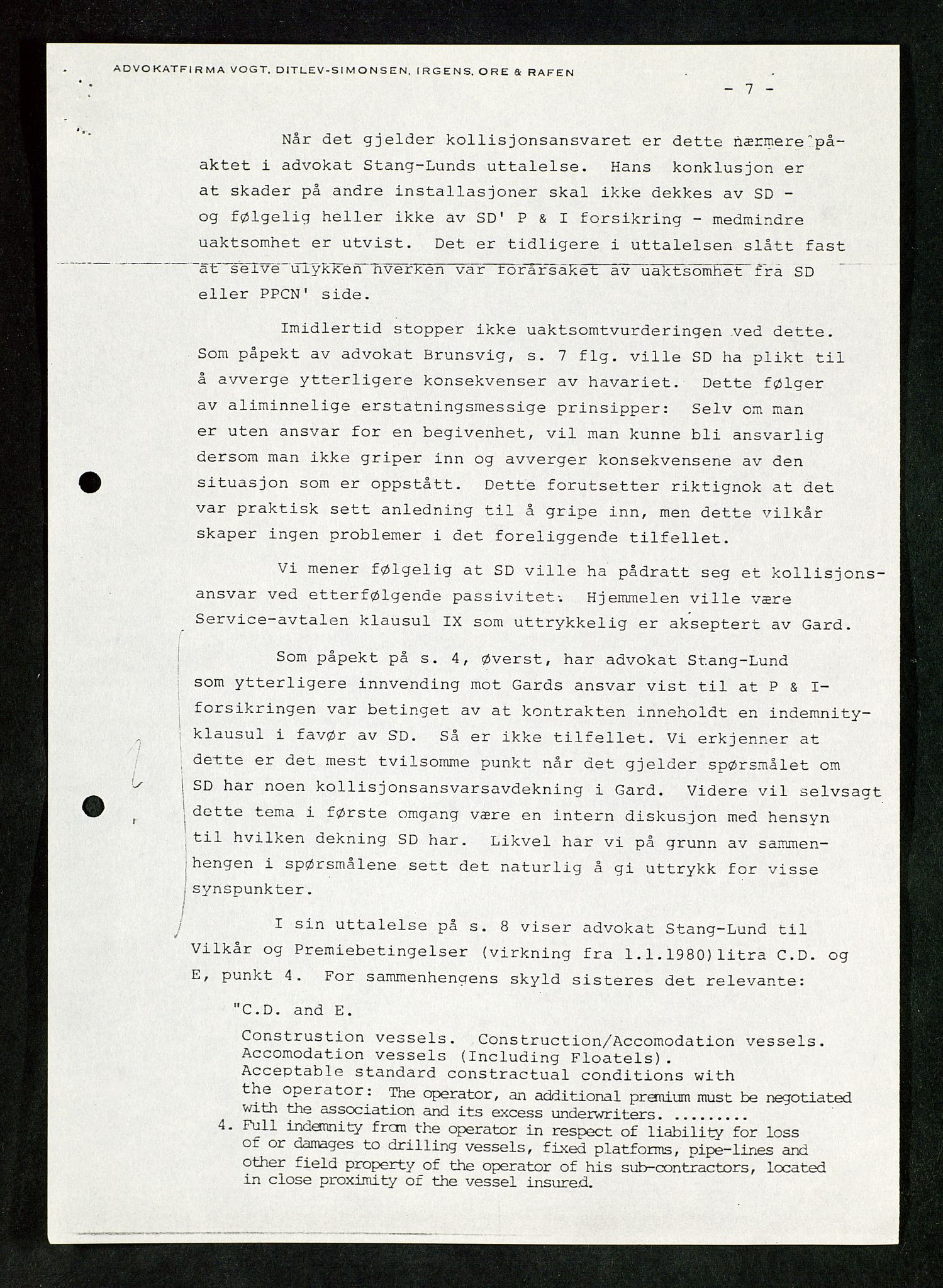 Pa 1503 - Stavanger Drilling AS, AV/SAST-A-101906/Da/L0017: Alexander L. Kielland - Saks- og korrespondansearkiv, 1981-1984, s. 225