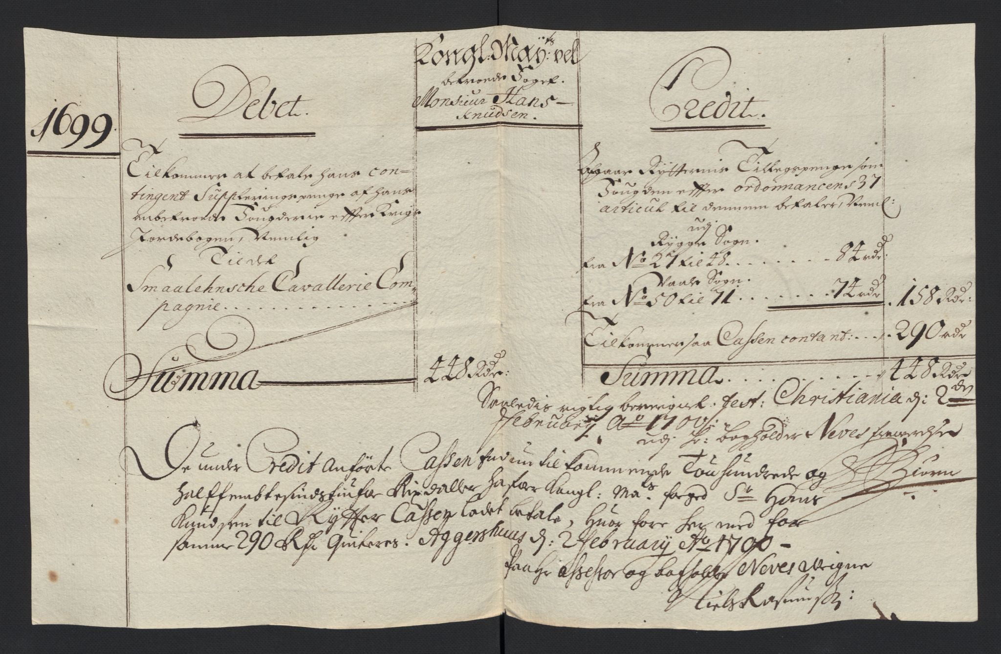 Rentekammeret inntil 1814, Reviderte regnskaper, Fogderegnskap, RA/EA-4092/R04/L0128: Fogderegnskap Moss, Onsøy, Tune, Veme og Åbygge, 1699, s. 123
