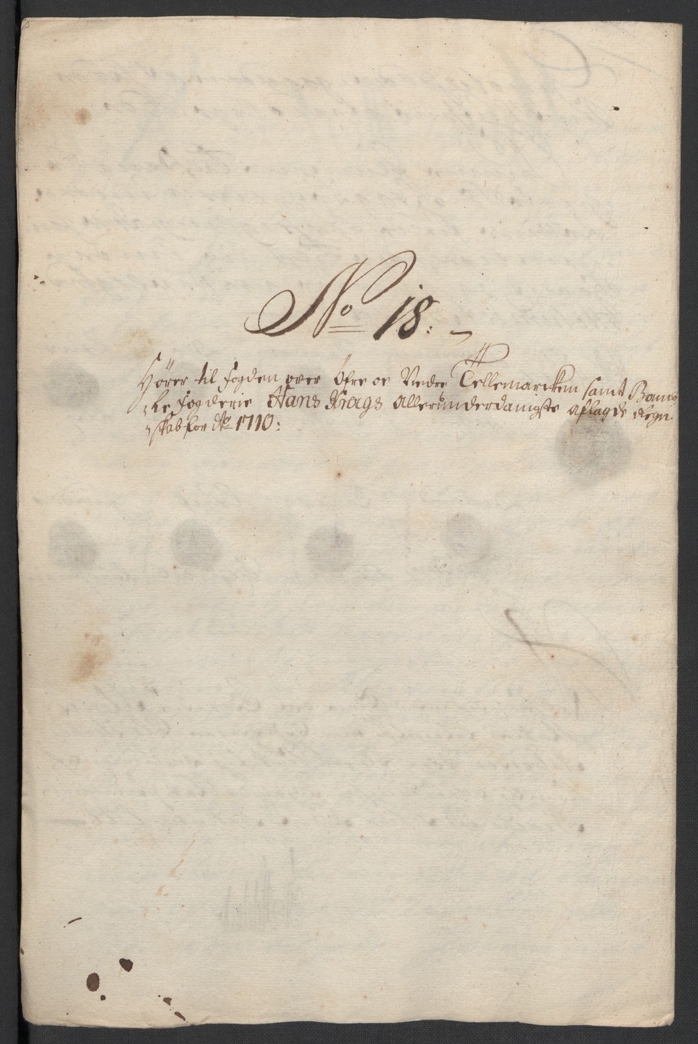 Rentekammeret inntil 1814, Reviderte regnskaper, Fogderegnskap, RA/EA-4092/R36/L2119: Fogderegnskap Øvre og Nedre Telemark og Bamble, 1710, s. 127