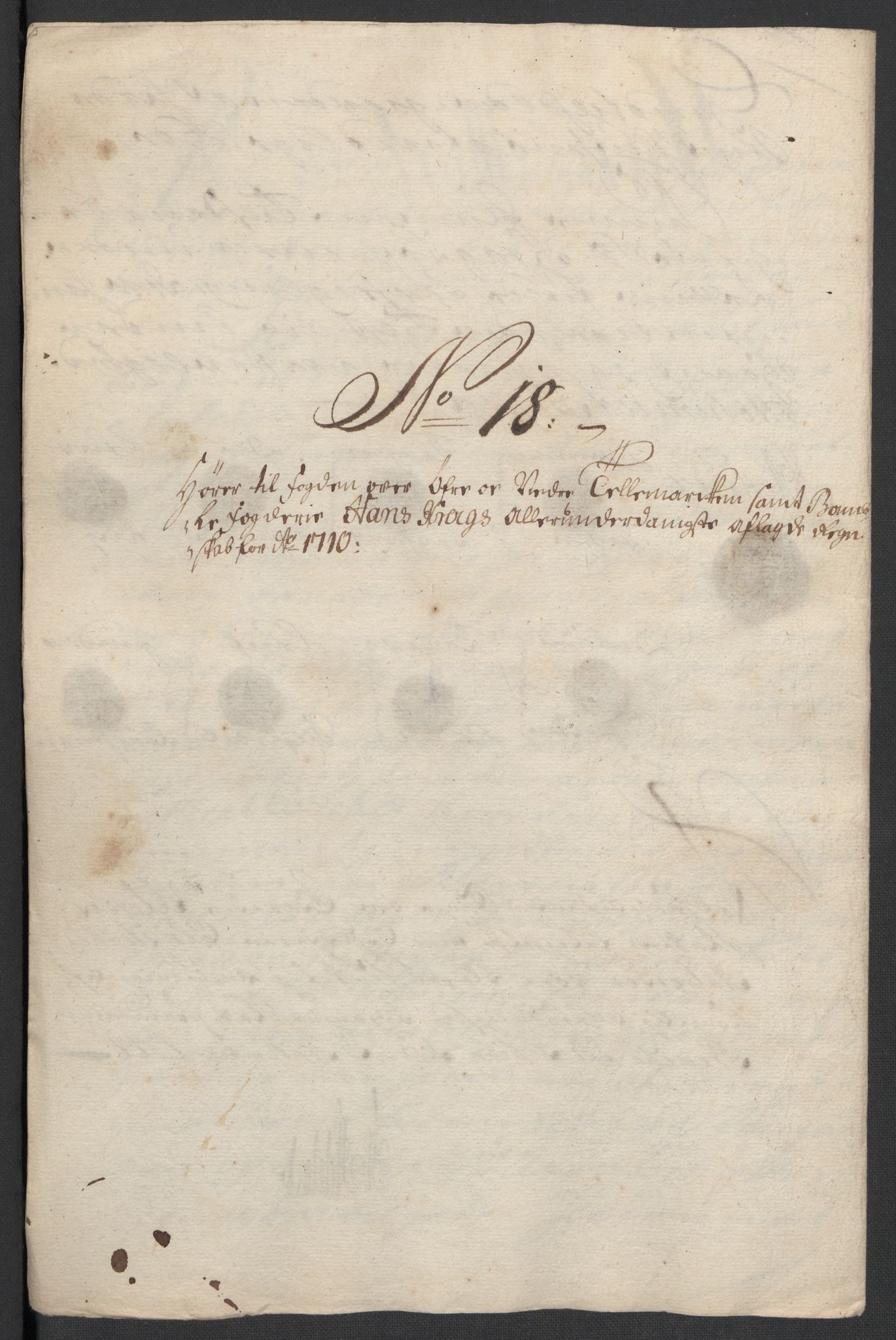 Rentekammeret inntil 1814, Reviderte regnskaper, Fogderegnskap, AV/RA-EA-4092/R36/L2119: Fogderegnskap Øvre og Nedre Telemark og Bamble, 1710, s. 127