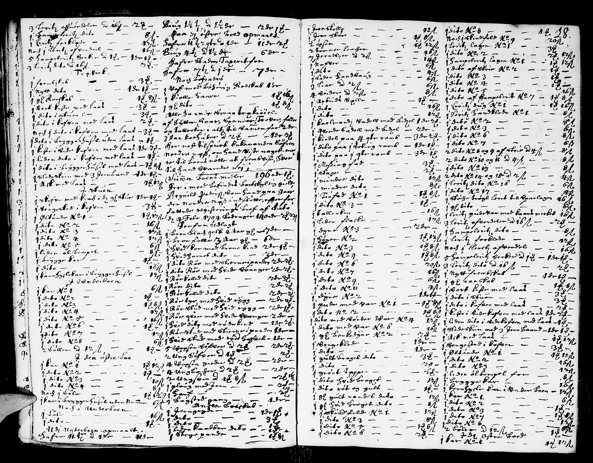 Heggen og Frøland sorenskriveri I, AV/SAO-A-11556/H/Hb/L0004: Skifteprotokoll, 1705-1710, s. 17b-18a