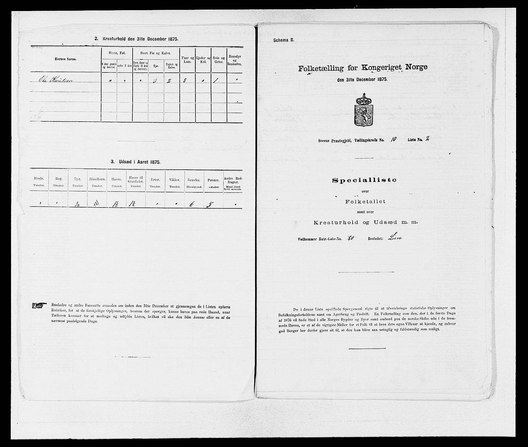 SAB, Folketelling 1875 for 1216P Sveio prestegjeld, 1875, s. 1250