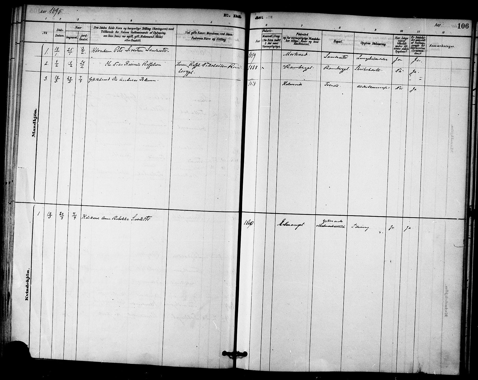 Ministerialprotokoller, klokkerbøker og fødselsregistre - Nord-Trøndelag, SAT/A-1458/745/L0429: Ministerialbok nr. 745A01, 1878-1894, s. 106