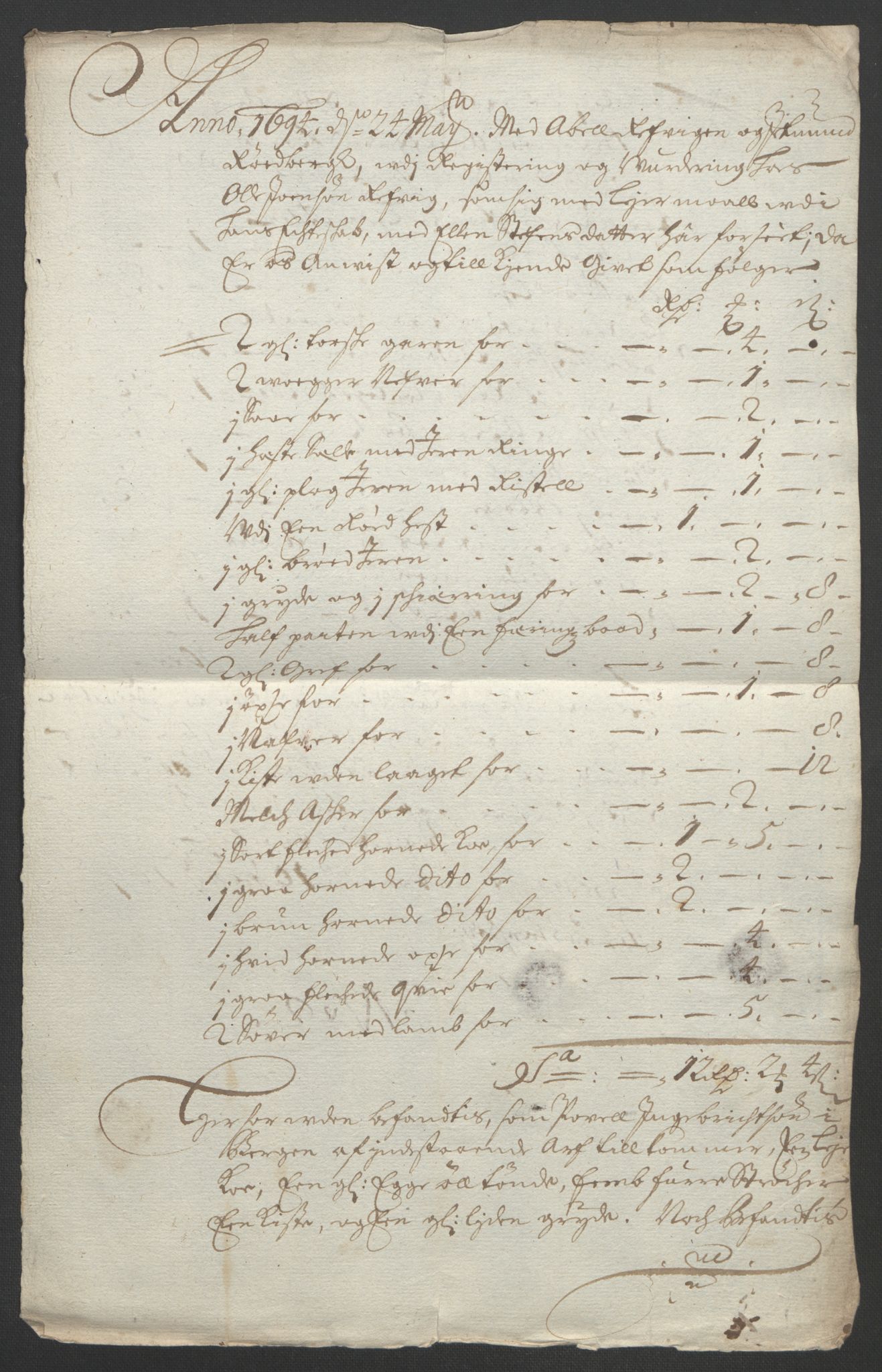 Rentekammeret inntil 1814, Reviderte regnskaper, Fogderegnskap, AV/RA-EA-4092/R53/L3421: Fogderegnskap Sunn- og Nordfjord, 1693-1694, s. 443