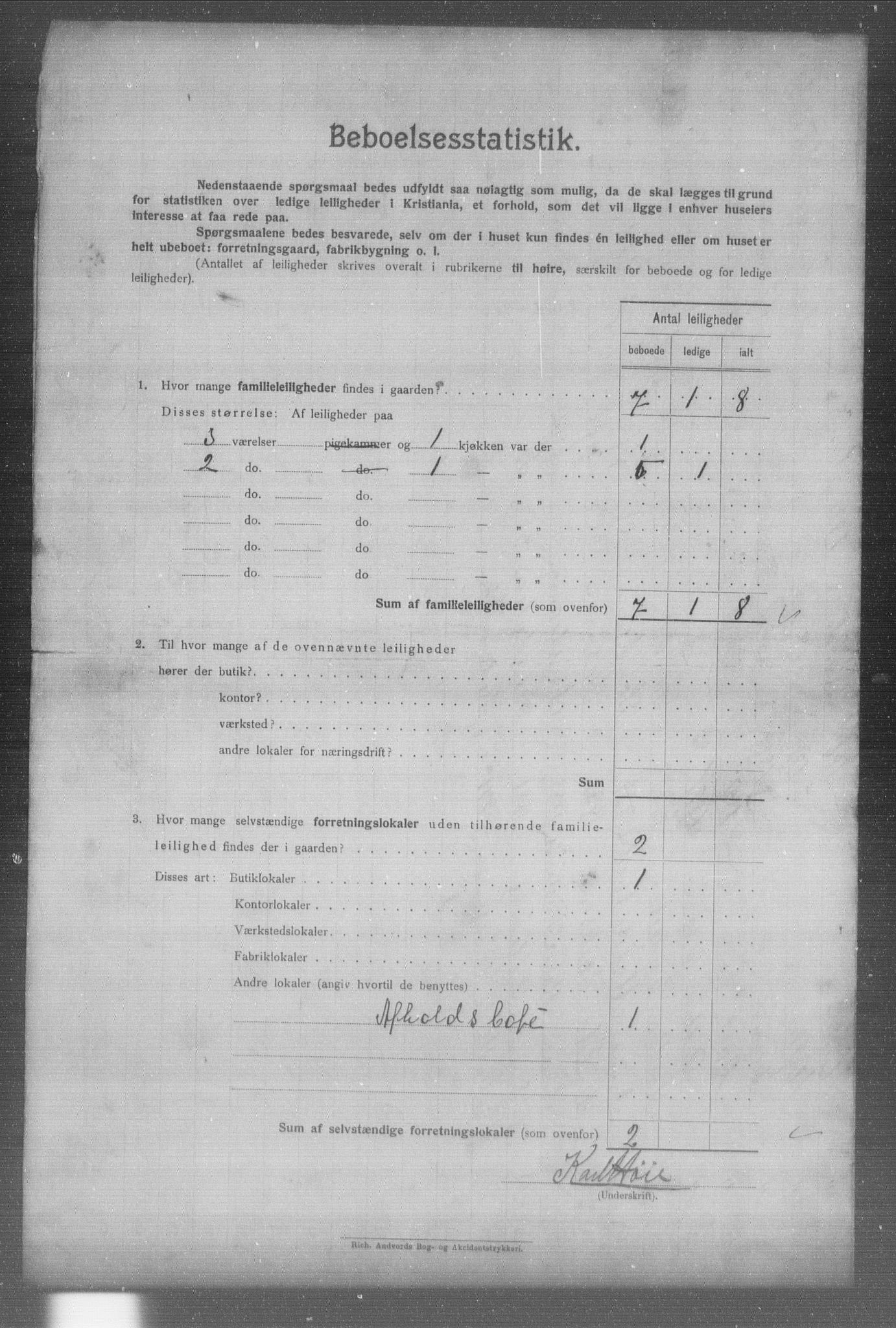 OBA, Kommunal folketelling 31.12.1904 for Kristiania kjøpstad, 1904, s. 1031