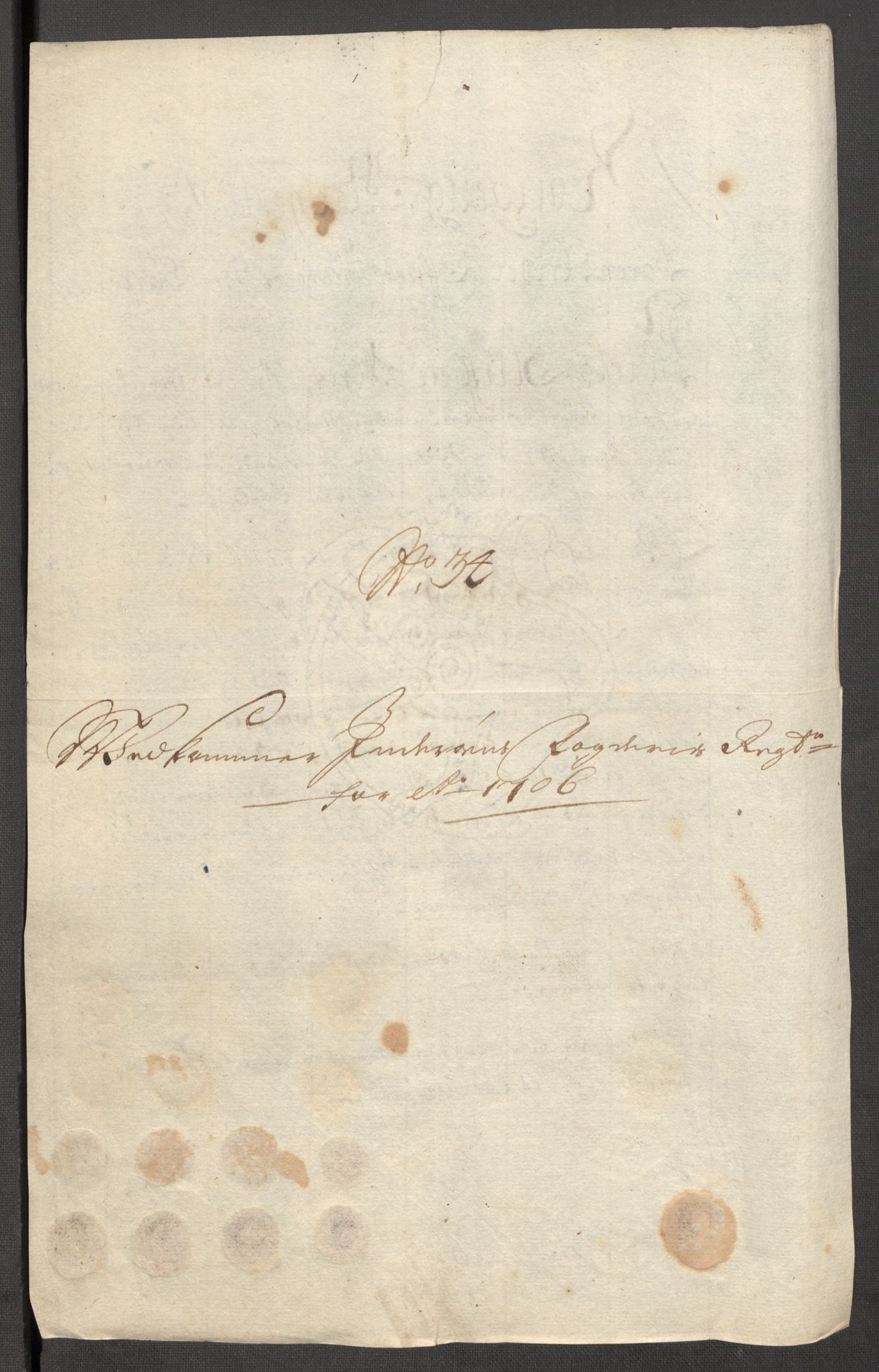 Rentekammeret inntil 1814, Reviderte regnskaper, Fogderegnskap, AV/RA-EA-4092/R63/L4315: Fogderegnskap Inderøy, 1706-1707, s. 258