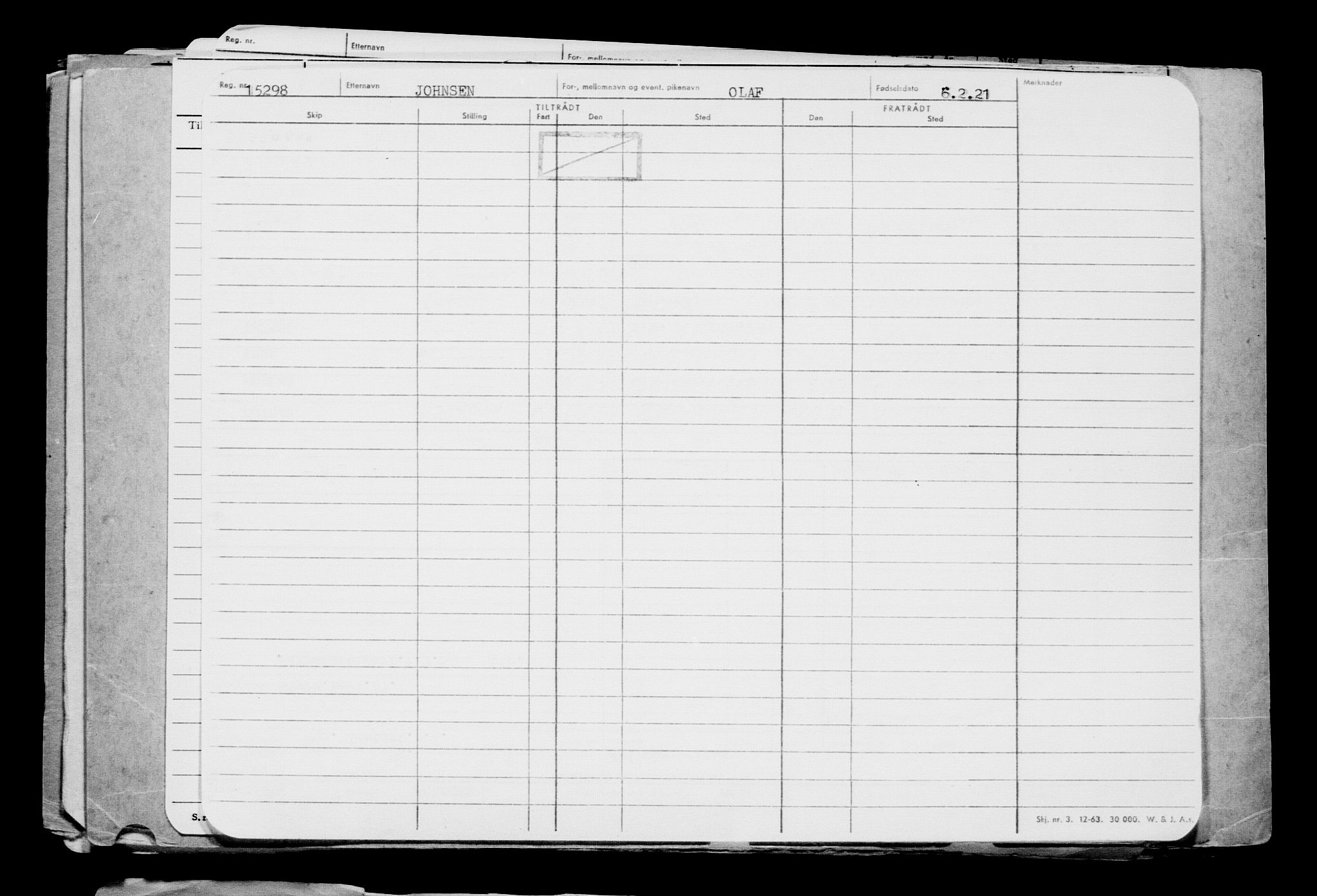 Direktoratet for sjømenn, AV/RA-S-3545/G/Gb/L0190: Hovedkort, 1921, s. 139