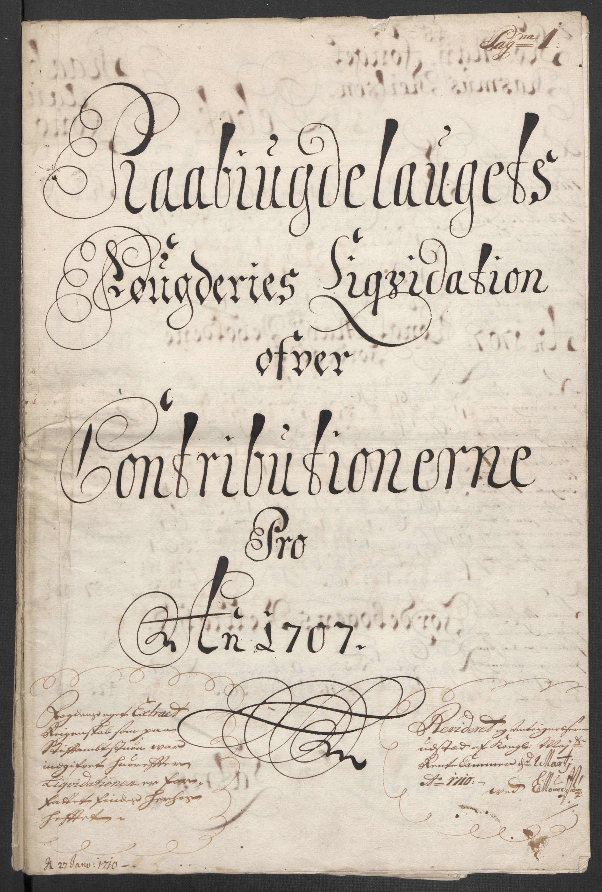 Rentekammeret inntil 1814, Reviderte regnskaper, Fogderegnskap, AV/RA-EA-4092/R40/L2448: Fogderegnskap Råbyggelag, 1706-1708, s. 172