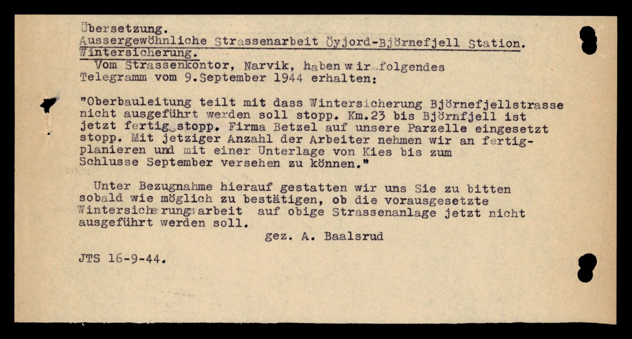 Forsvarets Overkommando. 2 kontor. Arkiv 11.4. Spredte tyske arkivsaker, AV/RA-RAFA-7031/D/Dar/Darb/L0001: Reichskommissariat - Hauptabteilung Technik und Verkehr, 1940-1944, s. 460