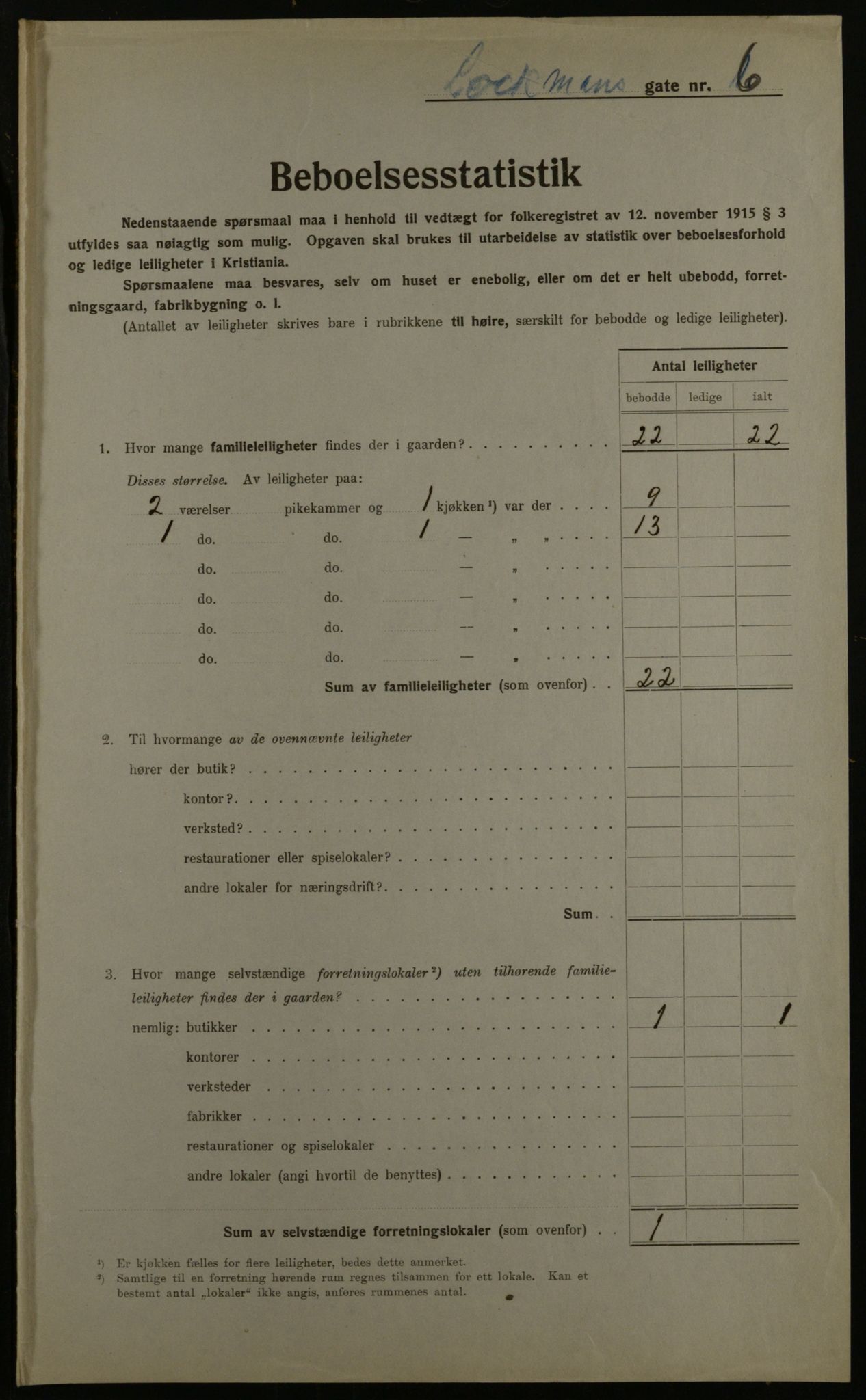 OBA, Kommunal folketelling 1.12.1923 for Kristiania, 1923, s. 64868