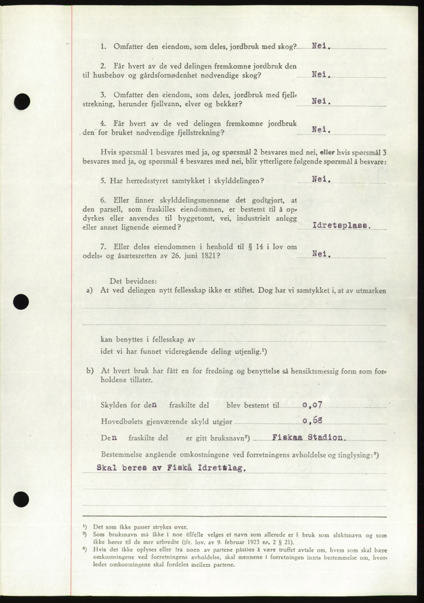 Søre Sunnmøre sorenskriveri, AV/SAT-A-4122/1/2/2C/L0078: Pantebok nr. 4A, 1946-1946, Dagboknr: 608/1946