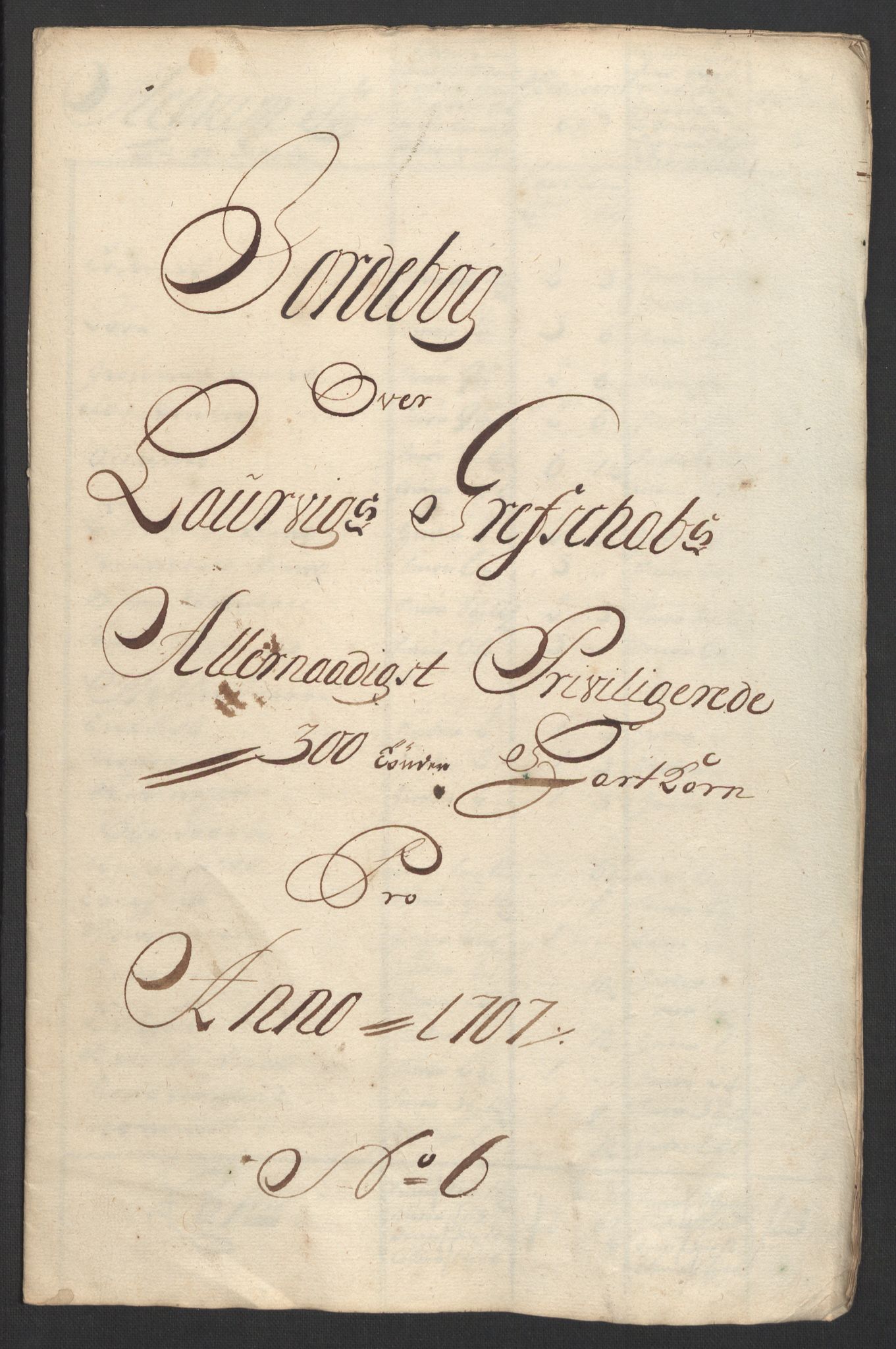 Rentekammeret inntil 1814, Reviderte regnskaper, Fogderegnskap, RA/EA-4092/R33/L1980: Fogderegnskap Larvik grevskap, 1707-1708, s. 148