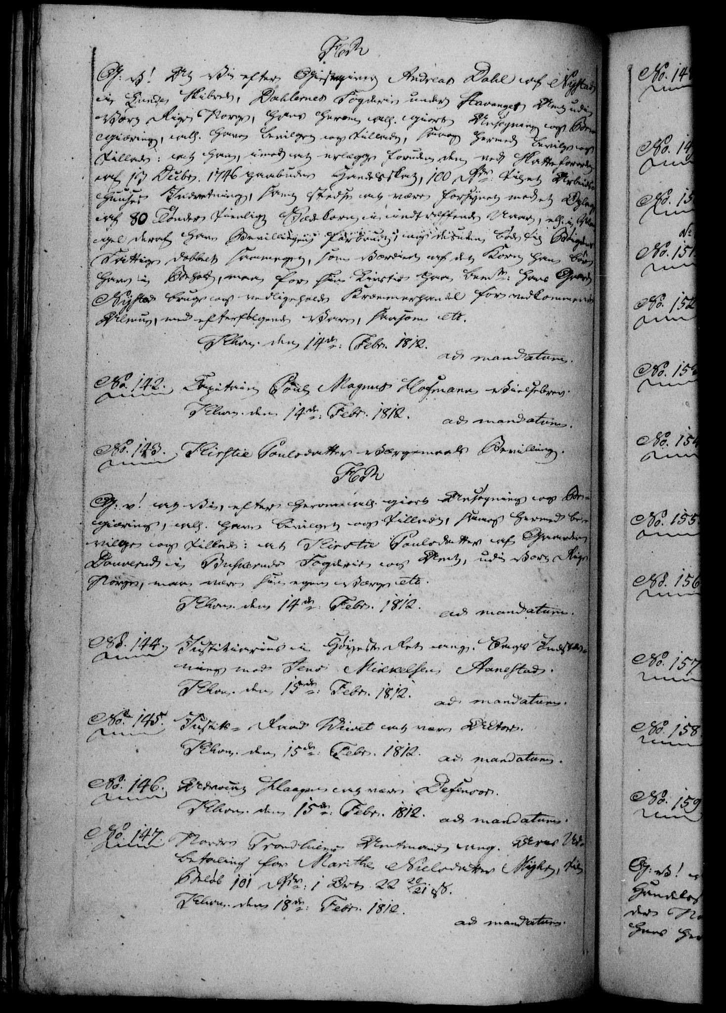 Danske Kanselli 1800-1814, AV/RA-EA-3024/H/Hf/Hfb/Hfba/L0005: Registranter, 1811-1814, s. 150b