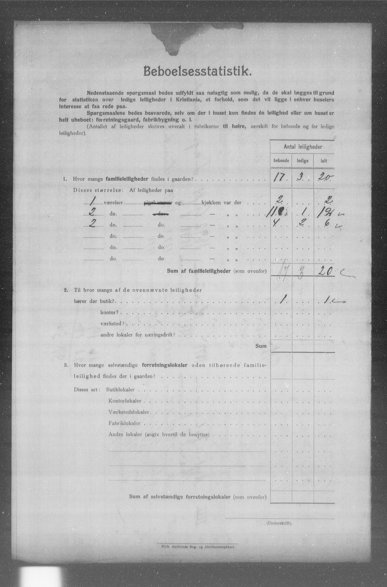 OBA, Kommunal folketelling 31.12.1904 for Kristiania kjøpstad, 1904, s. 11615