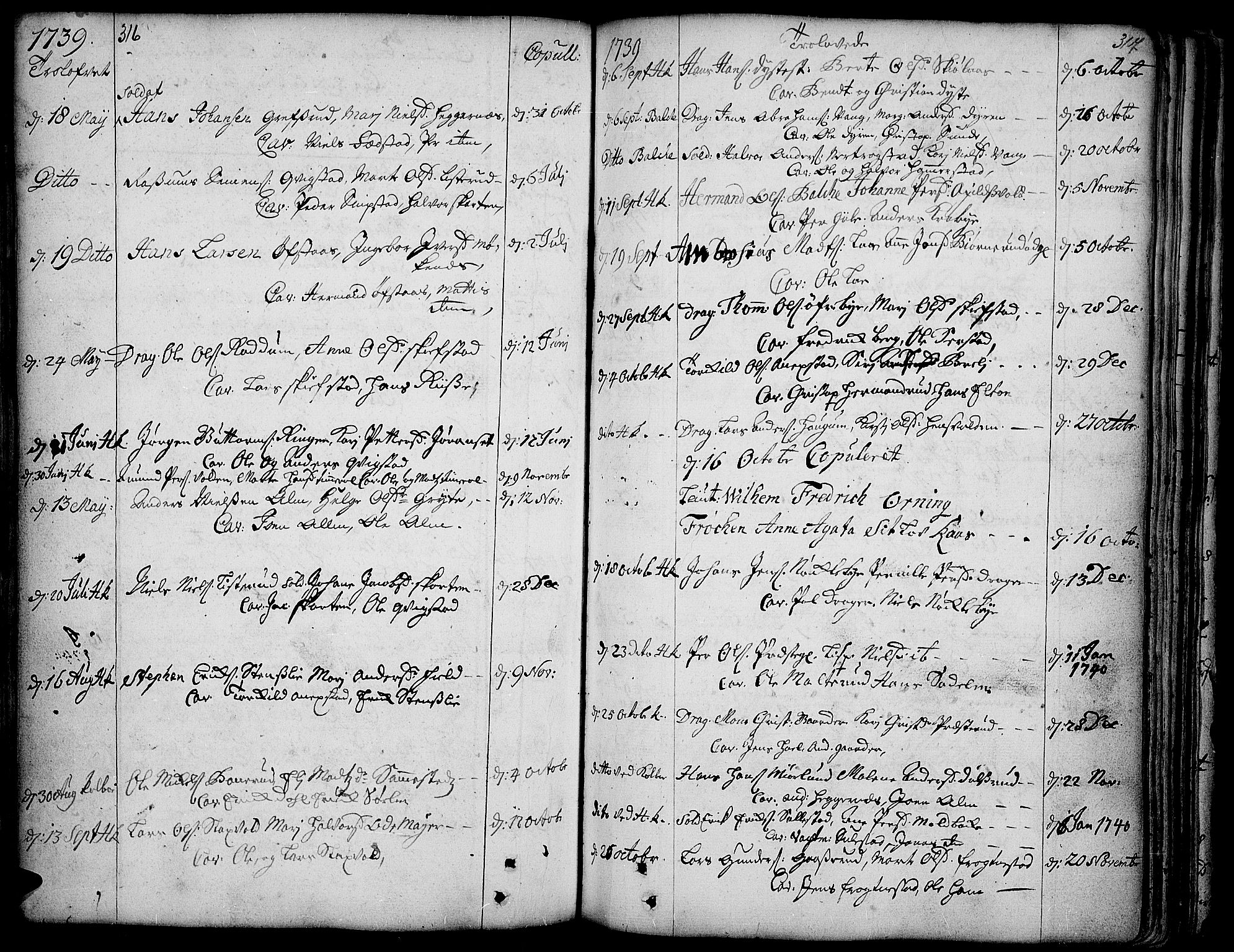 Toten prestekontor, AV/SAH-PREST-102/H/Ha/Haa/L0003: Ministerialbok nr. 3, 1734-1751, s. 316-317