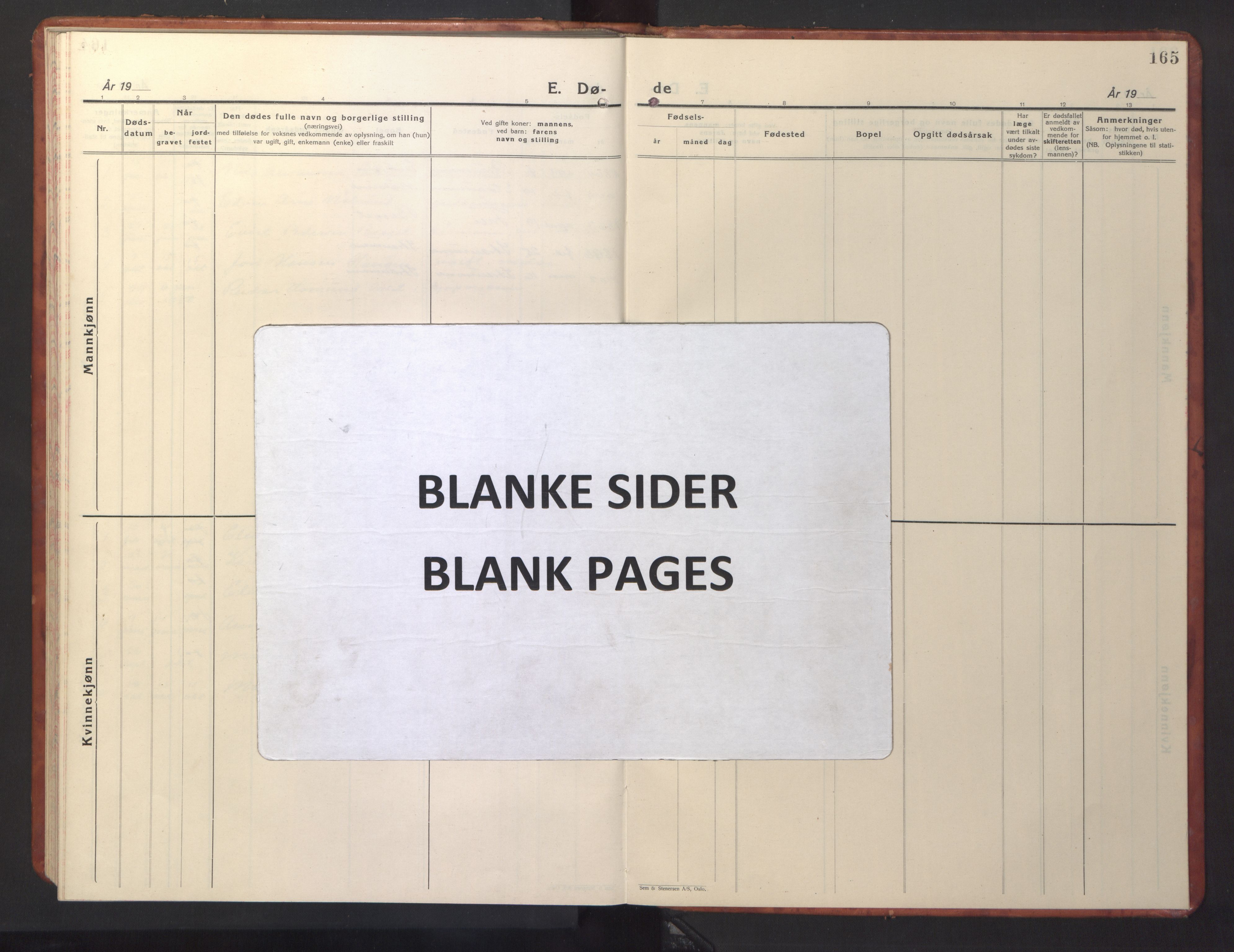Ministerialprotokoller, klokkerbøker og fødselsregistre - Møre og Romsdal, AV/SAT-A-1454/587/L1002: Klokkerbok nr. 587C02, 1926-1951, s. 165