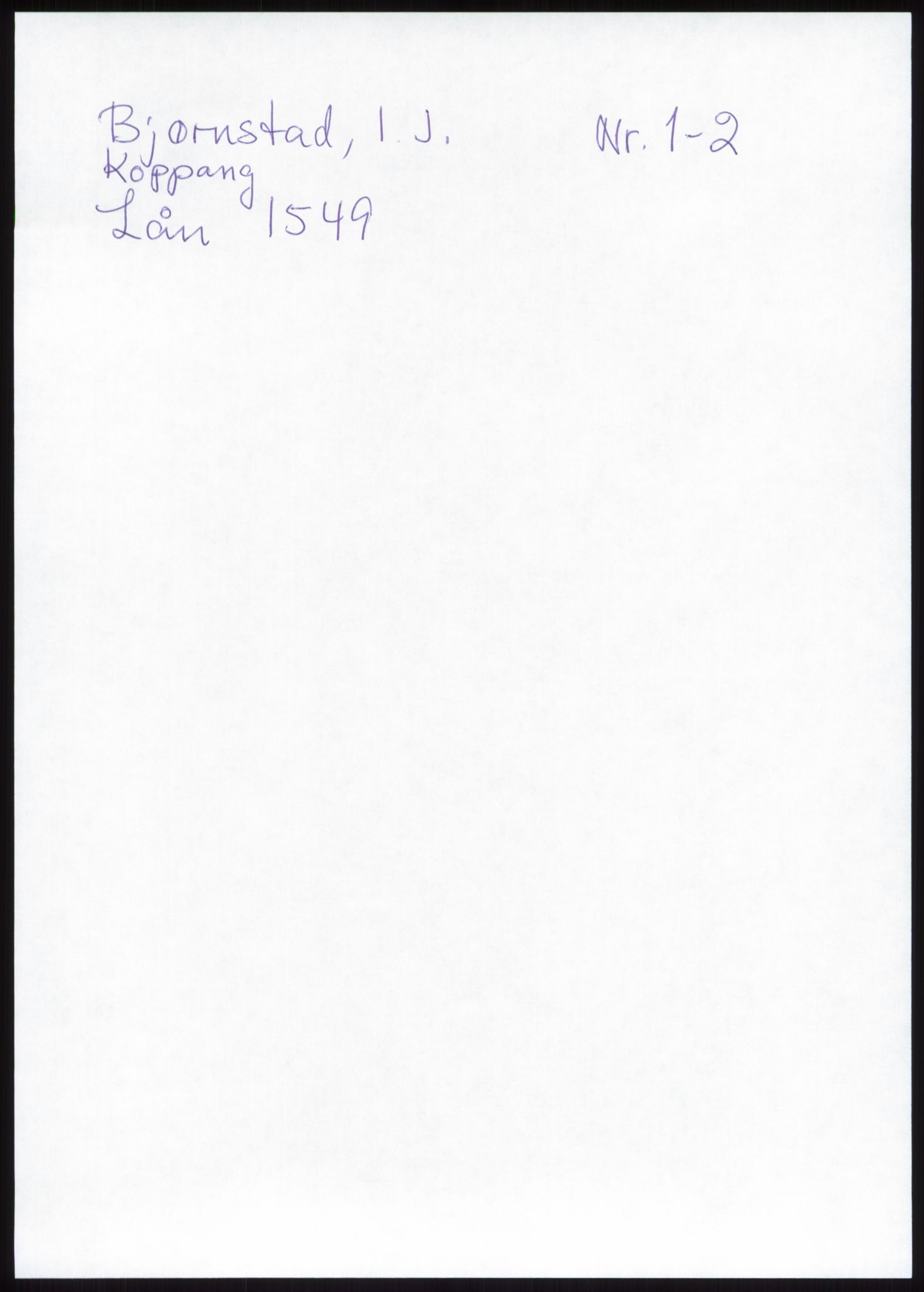 Samlinger til kildeutgivelse, Diplomavskriftsamlingen, AV/RA-EA-4053/H/Ha, s. 1261