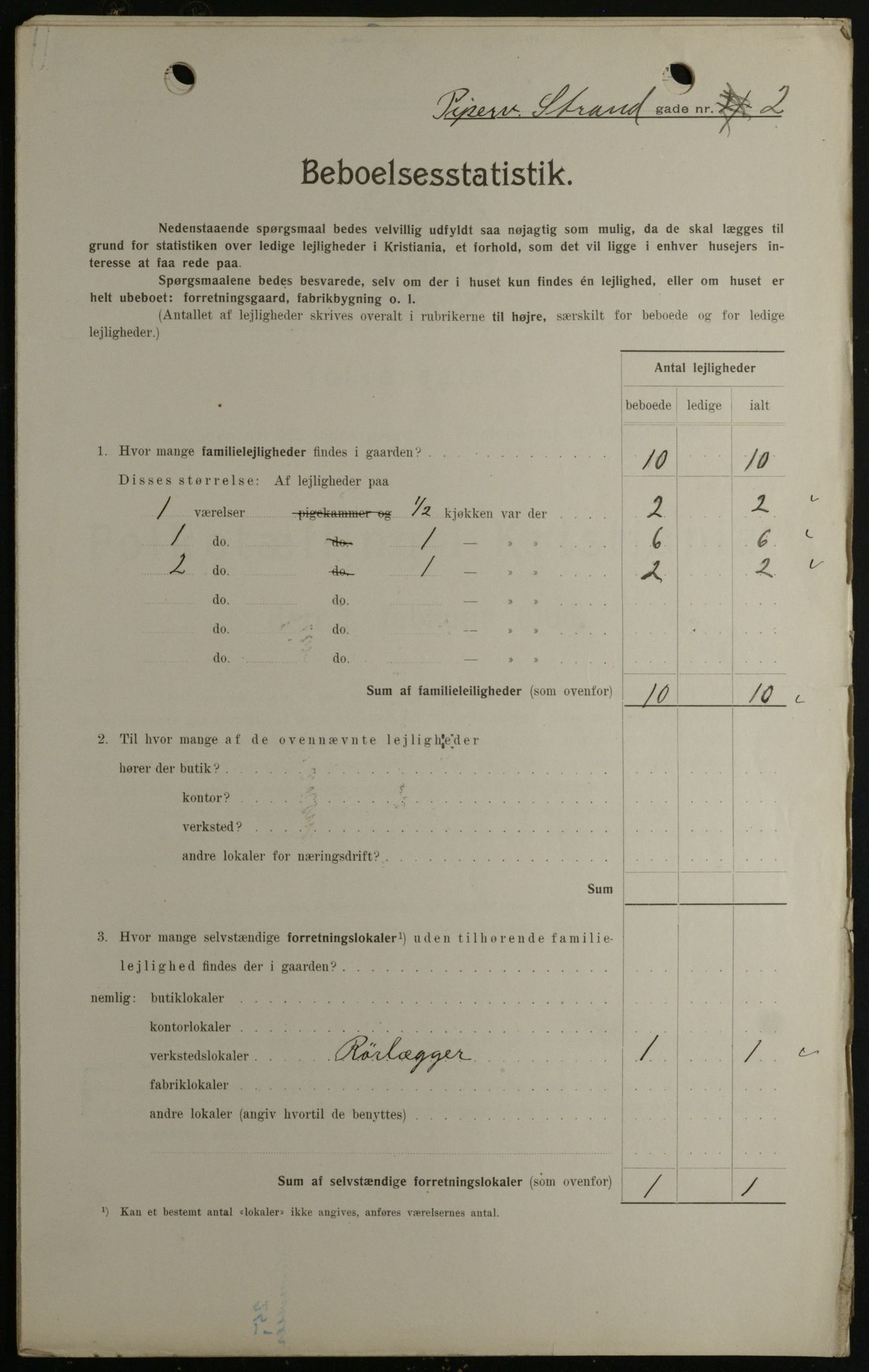 OBA, Kommunal folketelling 1.2.1908 for Kristiania kjøpstad, 1908, s. 93243