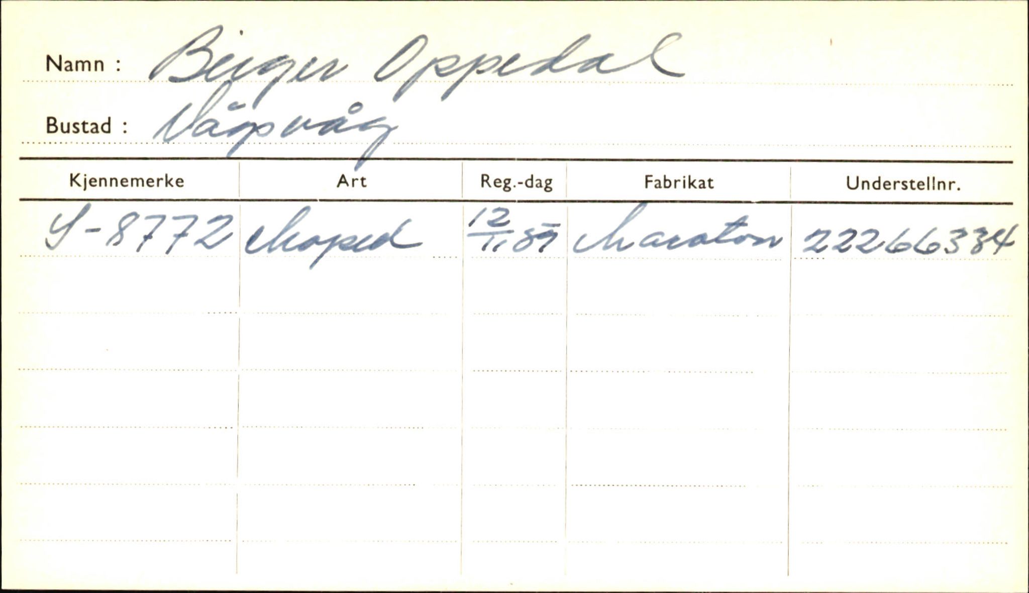 Statens vegvesen, Sogn og Fjordane vegkontor, AV/SAB-A-5301/4/F/L0001D: Eigarregister Fjordane til 1.6.1961, 1930-1961, s. 1098