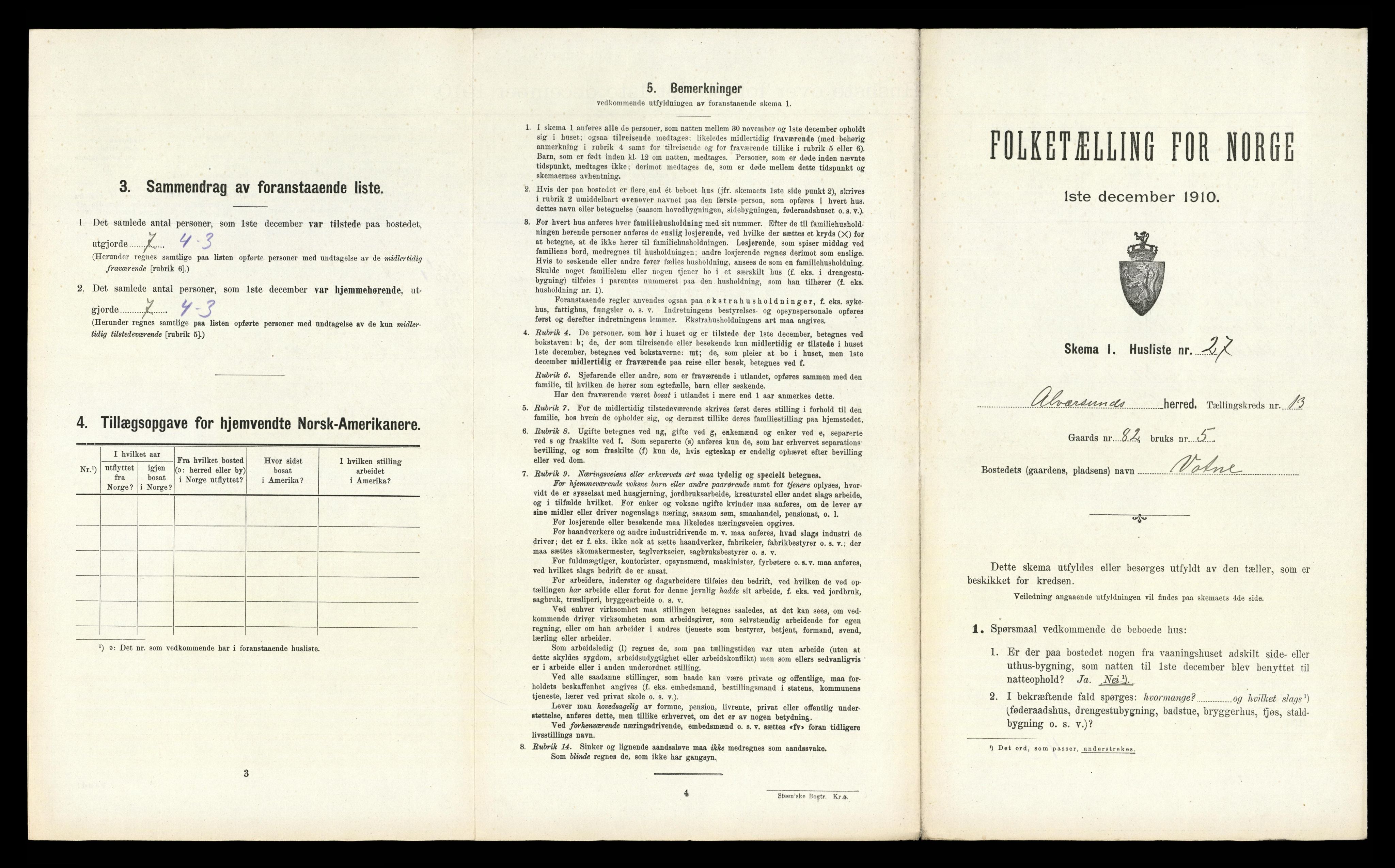RA, Folketelling 1910 for 1257 Alversund herred, 1910, s. 958