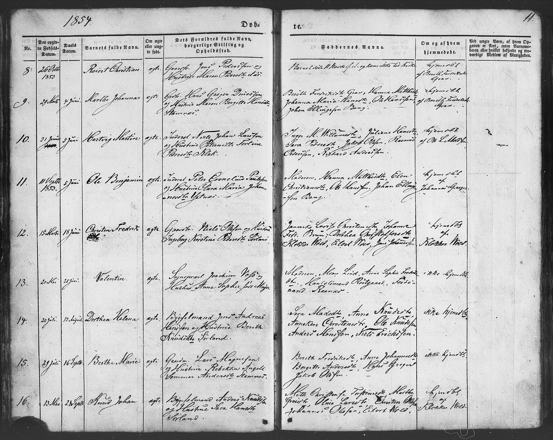 Ministerialprotokoller, klokkerbøker og fødselsregistre - Nordland, SAT/A-1459/807/L0121: Ministerialbok nr. 807A04, 1846-1879, s. 11