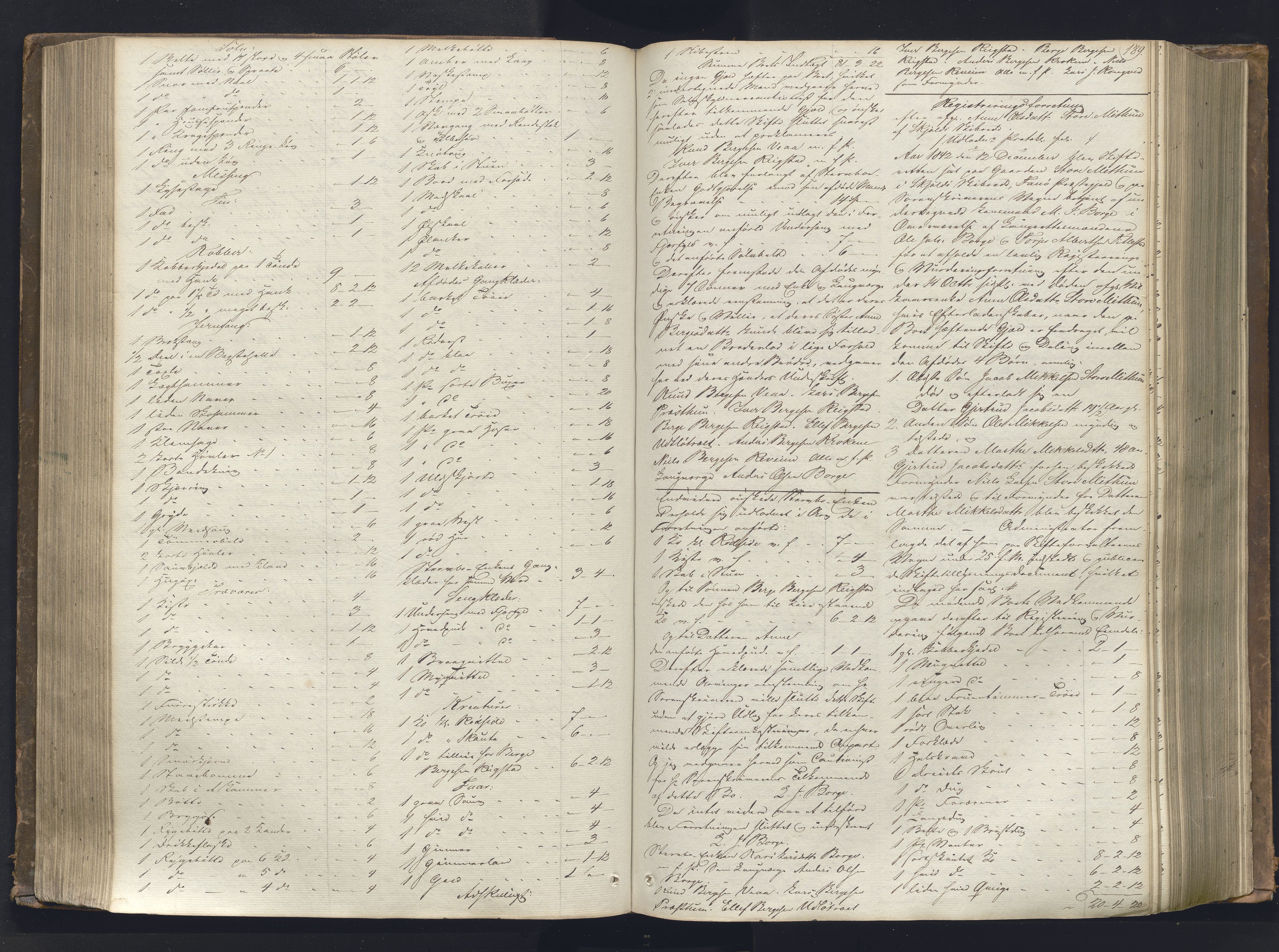 Nordhordland sorenskrivar, AV/SAB-A-2901/1/H/Hb/L0001: Registreringsprotokollar, 1841-1845, s. 189