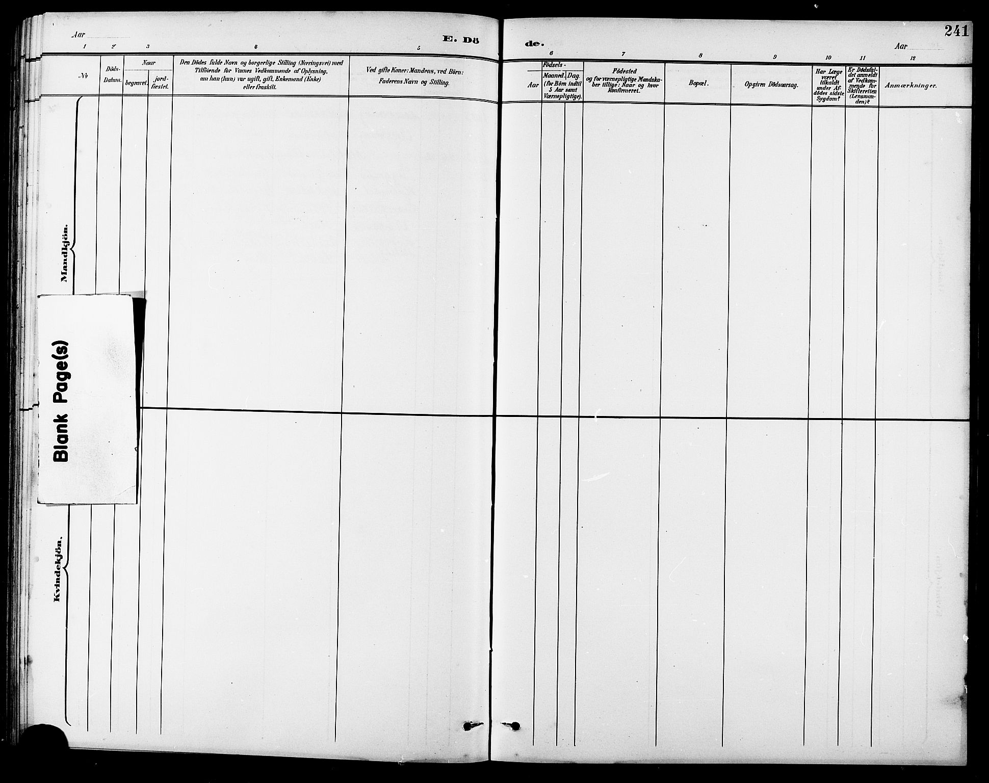 Ministerialprotokoller, klokkerbøker og fødselsregistre - Møre og Romsdal, AV/SAT-A-1454/507/L0082: Klokkerbok nr. 507C05, 1896-1914, s. 241