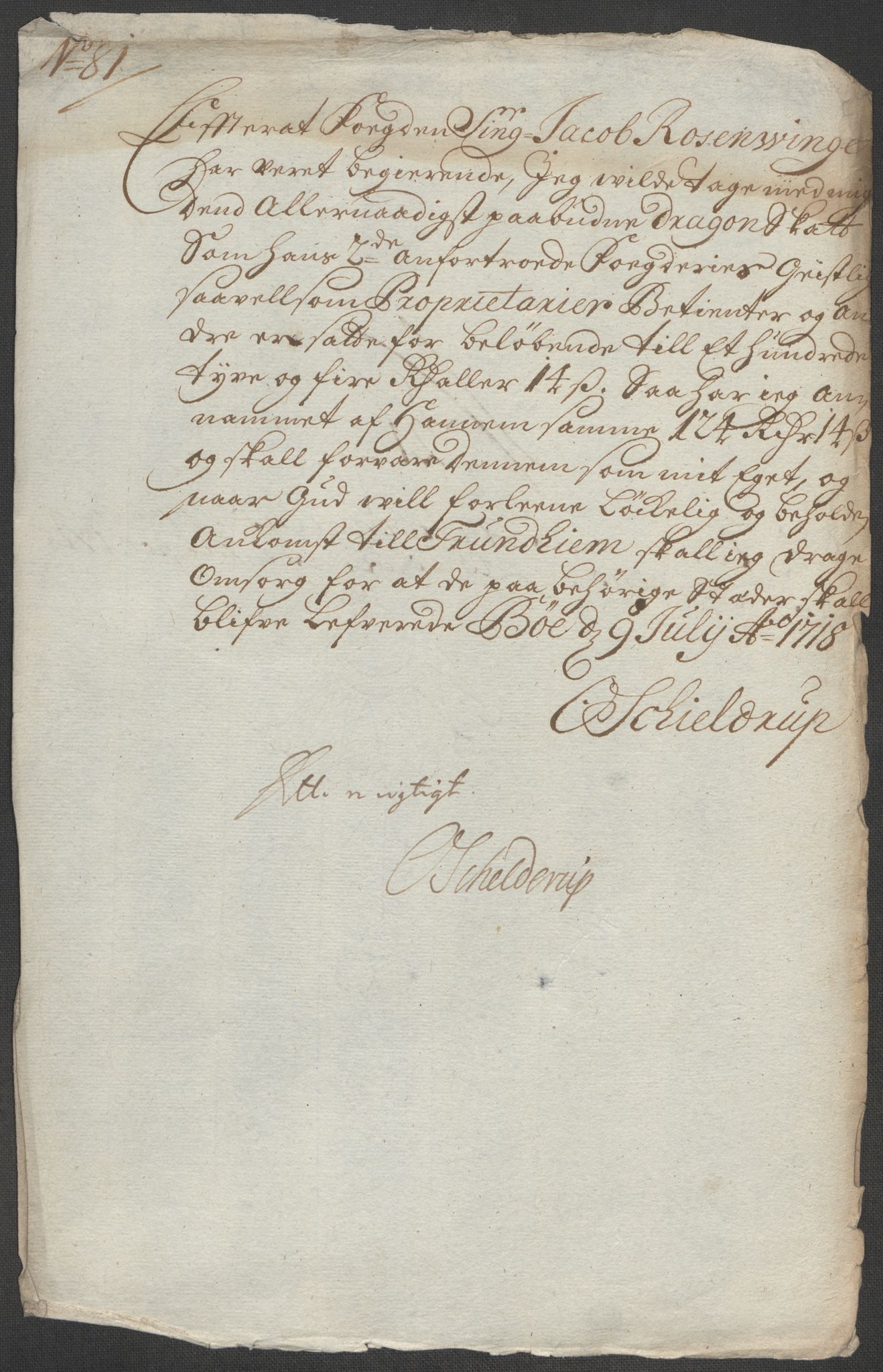 Rentekammeret inntil 1814, Reviderte regnskaper, Fogderegnskap, RA/EA-4092/R67/L4684: Fogderegnskap Vesterålen, Andenes og Lofoten, 1718, s. 193