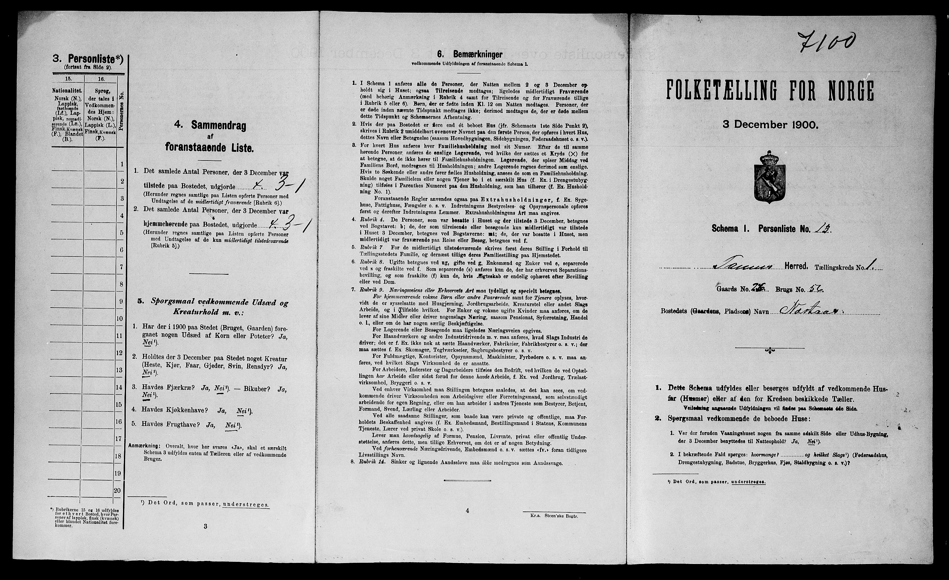 SATØ, Folketelling 1900 for 2025 Tana herred, 1900, s. 50