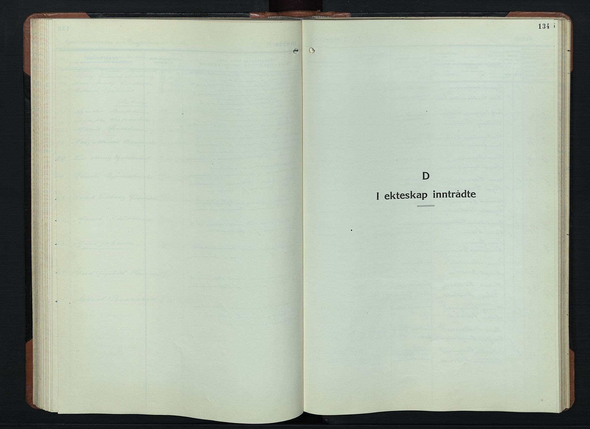 Vardal prestekontor, AV/SAH-PREST-100/H/Ha/Hab/L0018: Klokkerbok nr. 18, 1931-1951, s. 134