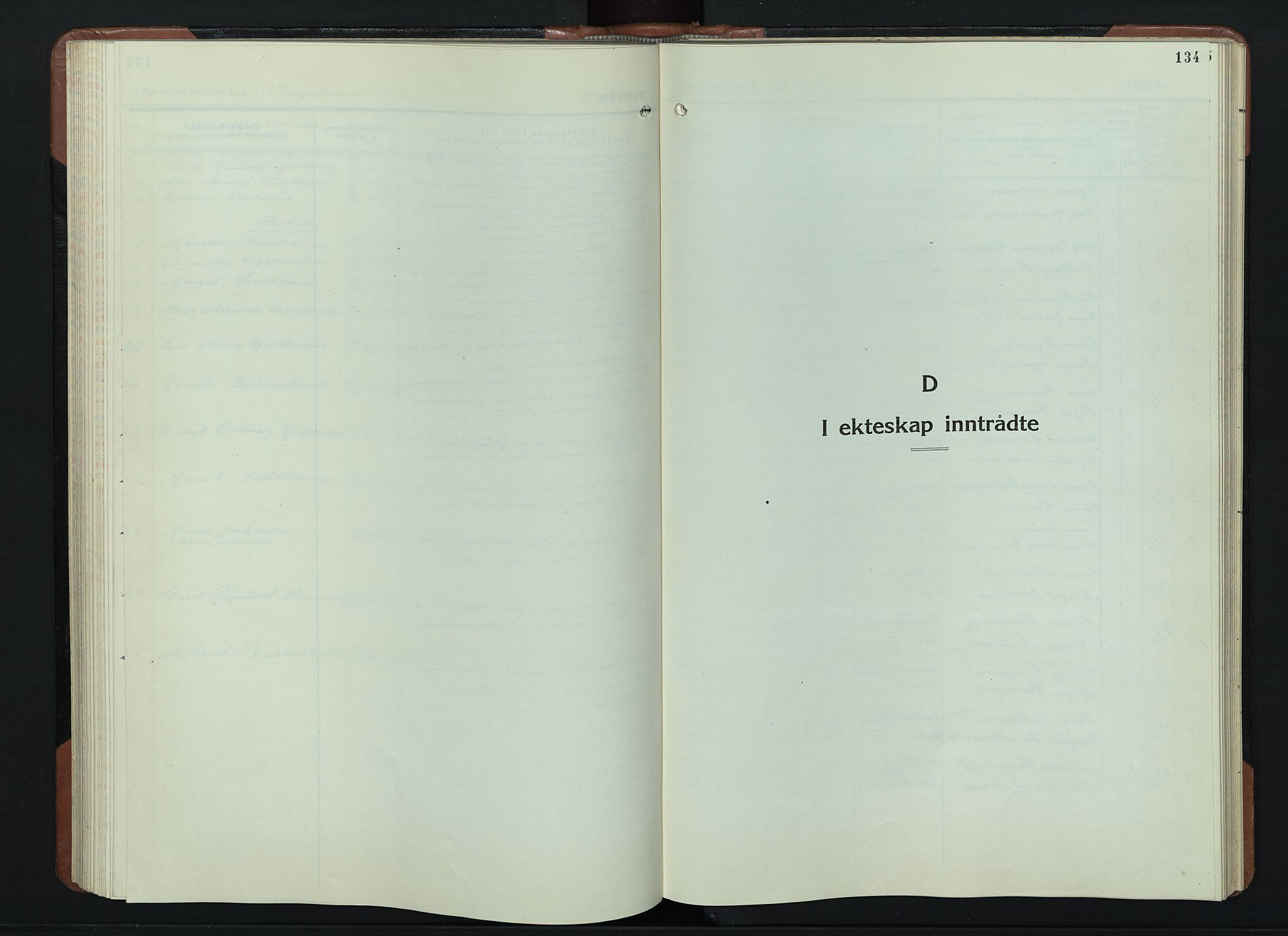 Vardal prestekontor, SAH/PREST-100/H/Ha/Hab/L0018: Klokkerbok nr. 18, 1931-1951, s. 134