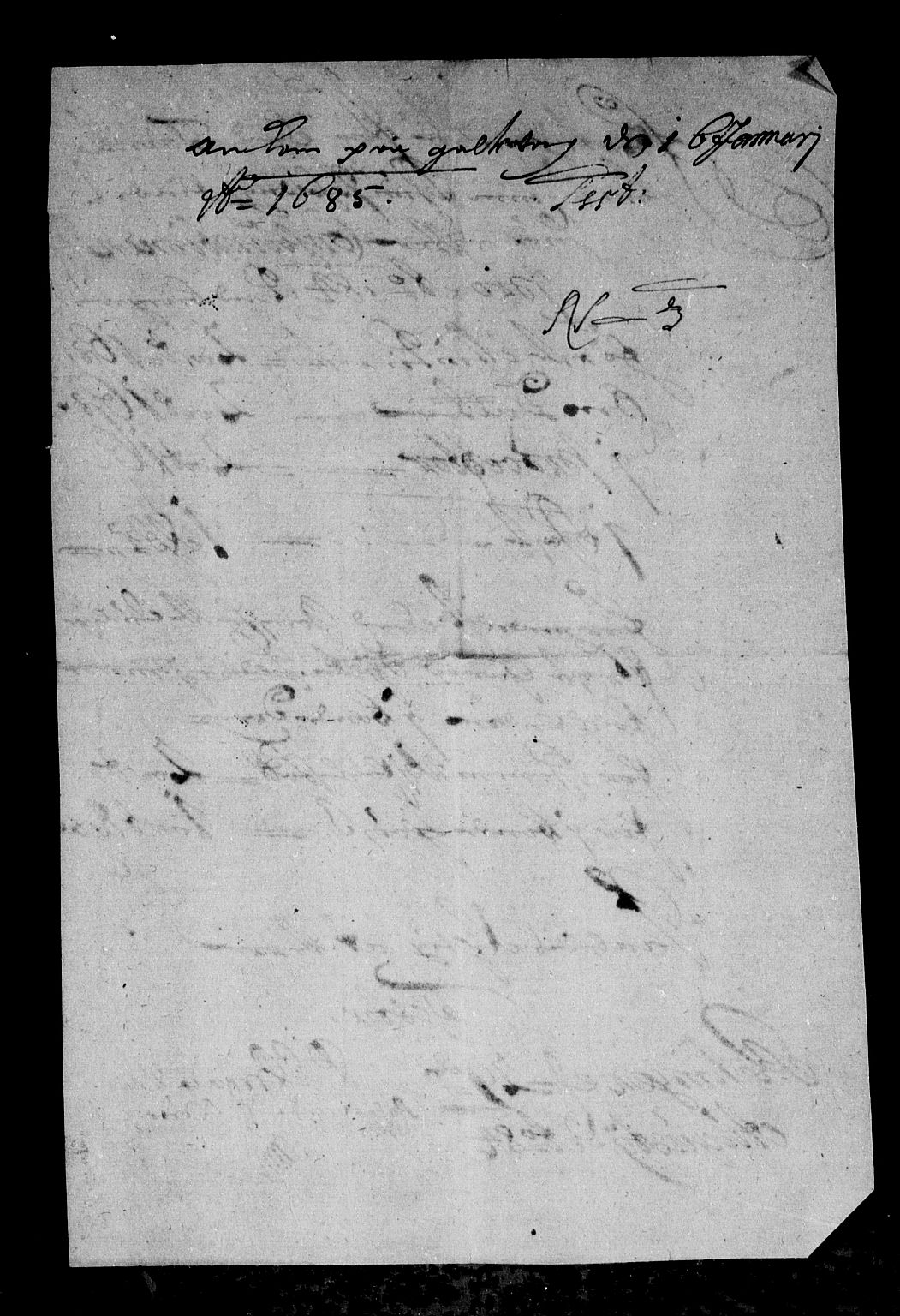 Rentekammeret inntil 1814, Reviderte regnskaper, Stiftamtstueregnskaper, Bergen stiftamt, AV/RA-EA-6043/R/Rc/L0074: Bergen stiftamt, 1684